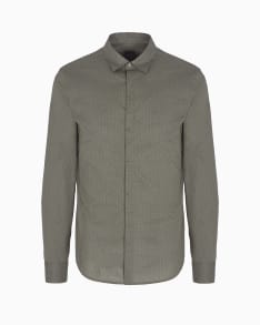 Full zip jacket in fabric with allover logo