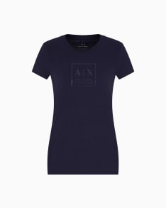 Slim fit T-shirt in stretch cotton jersey