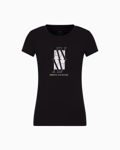 Slim fit T-shirt in stretch cotton jersey
