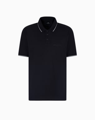 Regular fit mercerised cotton polo