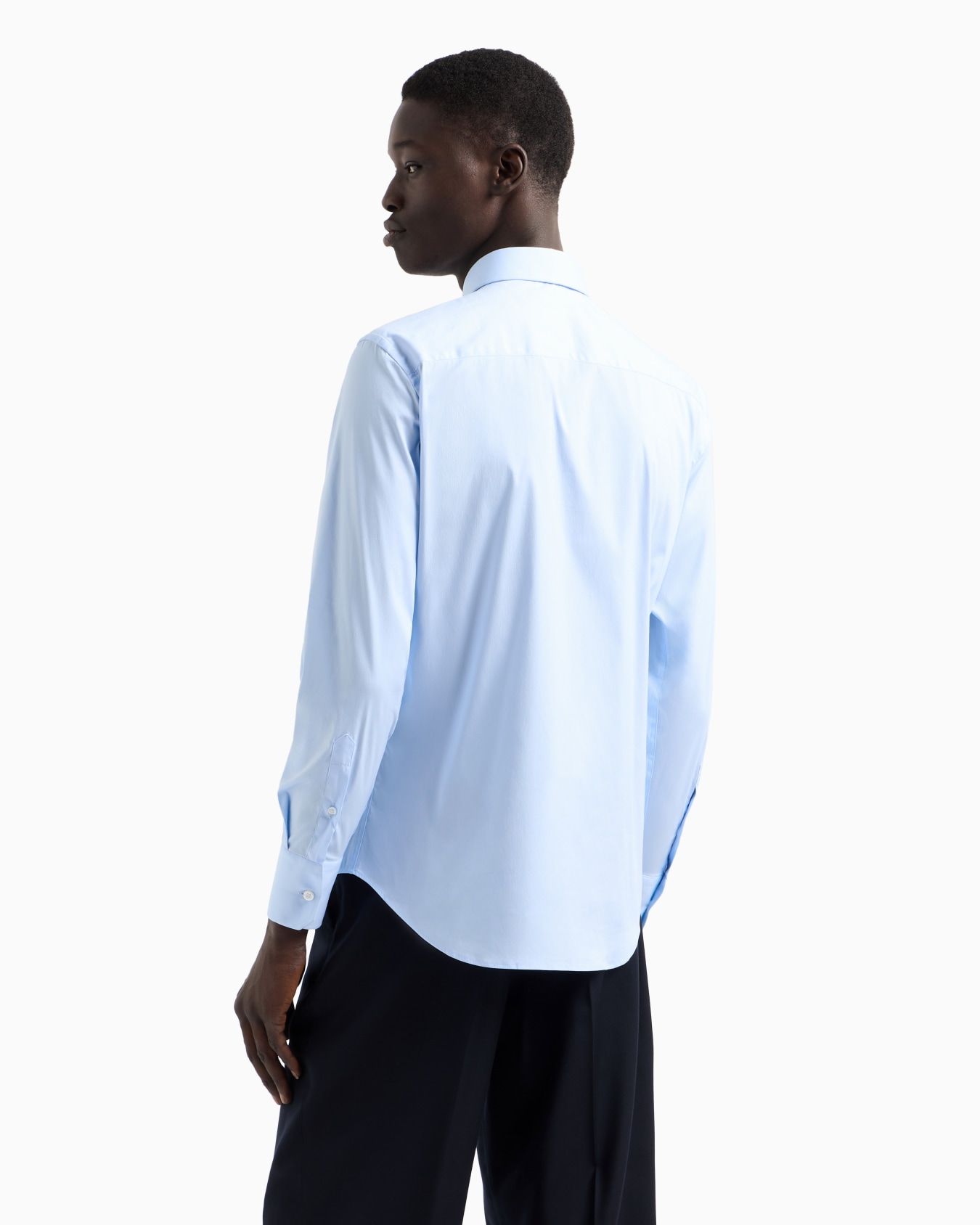 Stretch cotton poplin shirt Slide 2