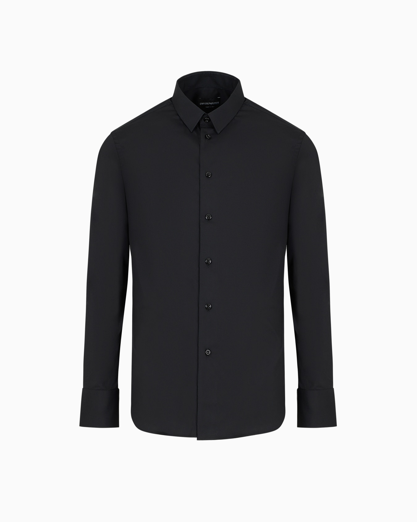 Stretch cotton poplin shirt Diapositiva 0