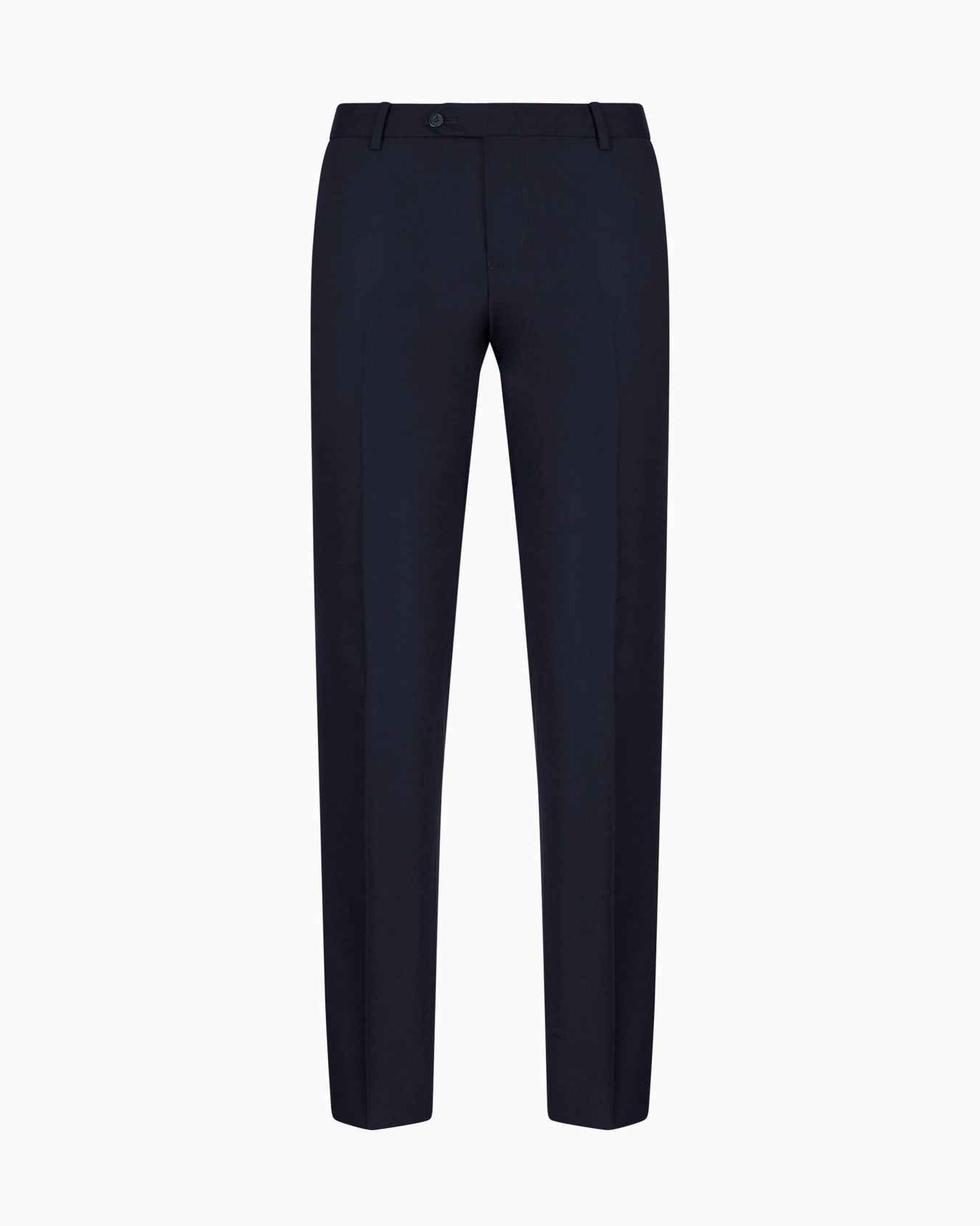 Worsted virgin-wool, creased trousers Slide 0