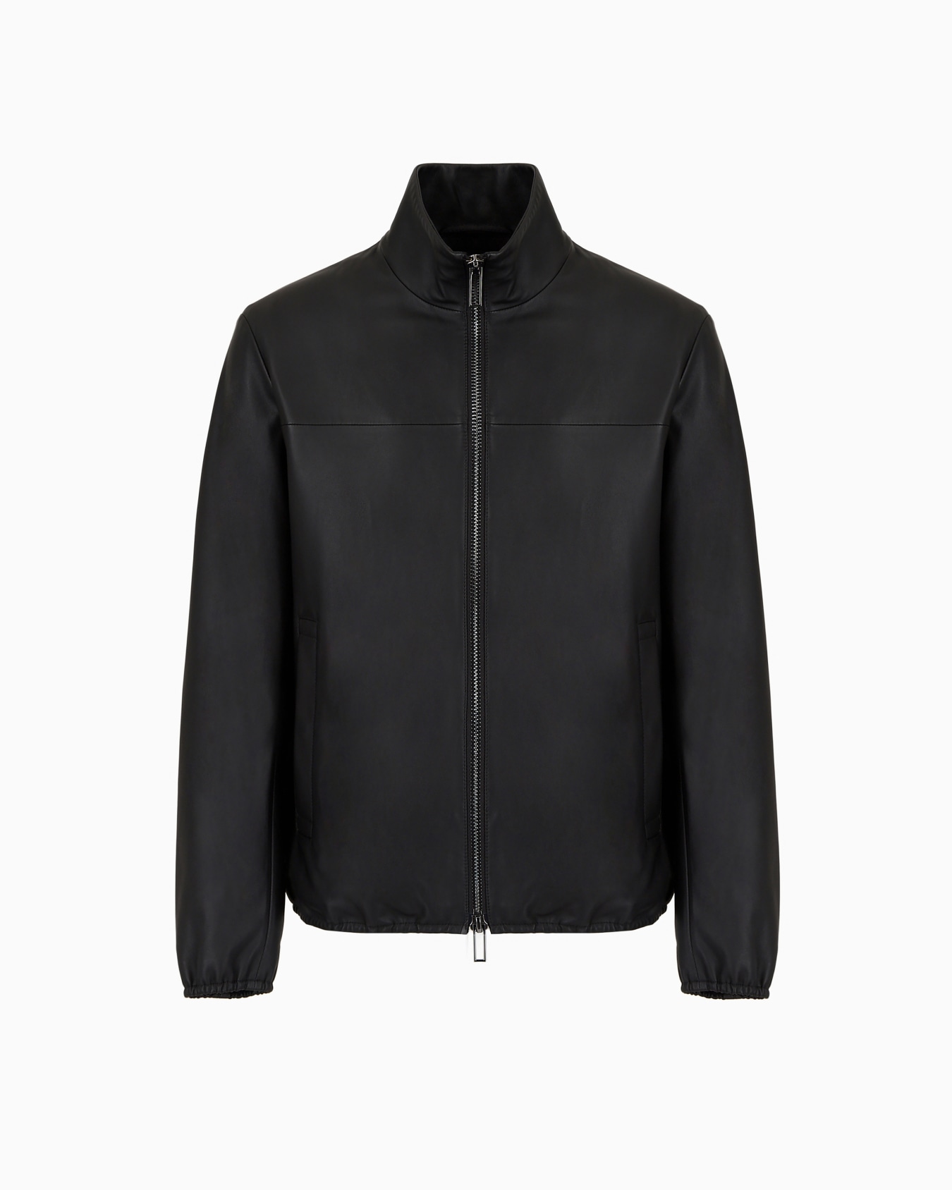 Semi-aniline nappa lambskin blouson with full-length zip Slide 0