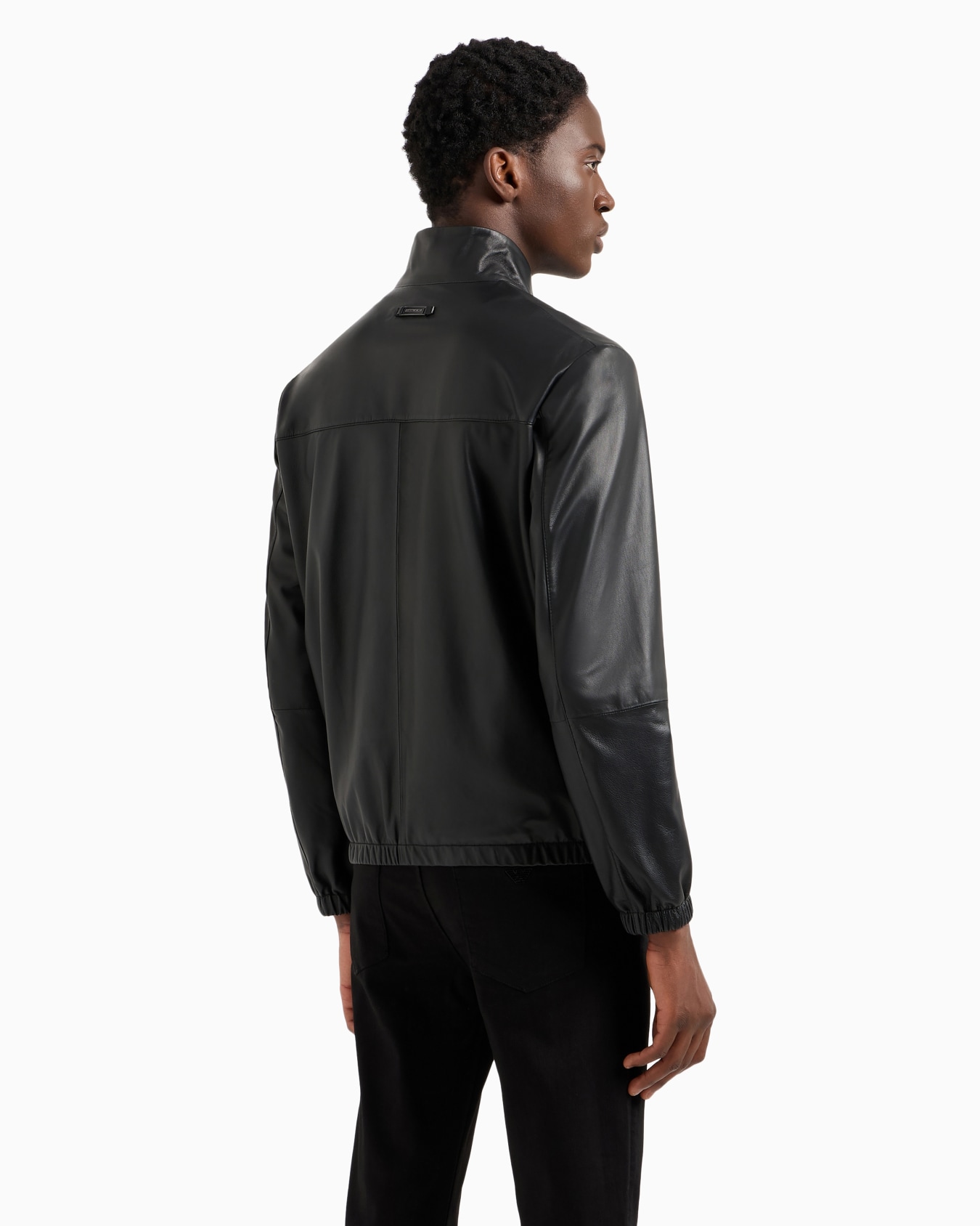Semi-aniline nappa lambskin blouson with full-length zip Slide 2