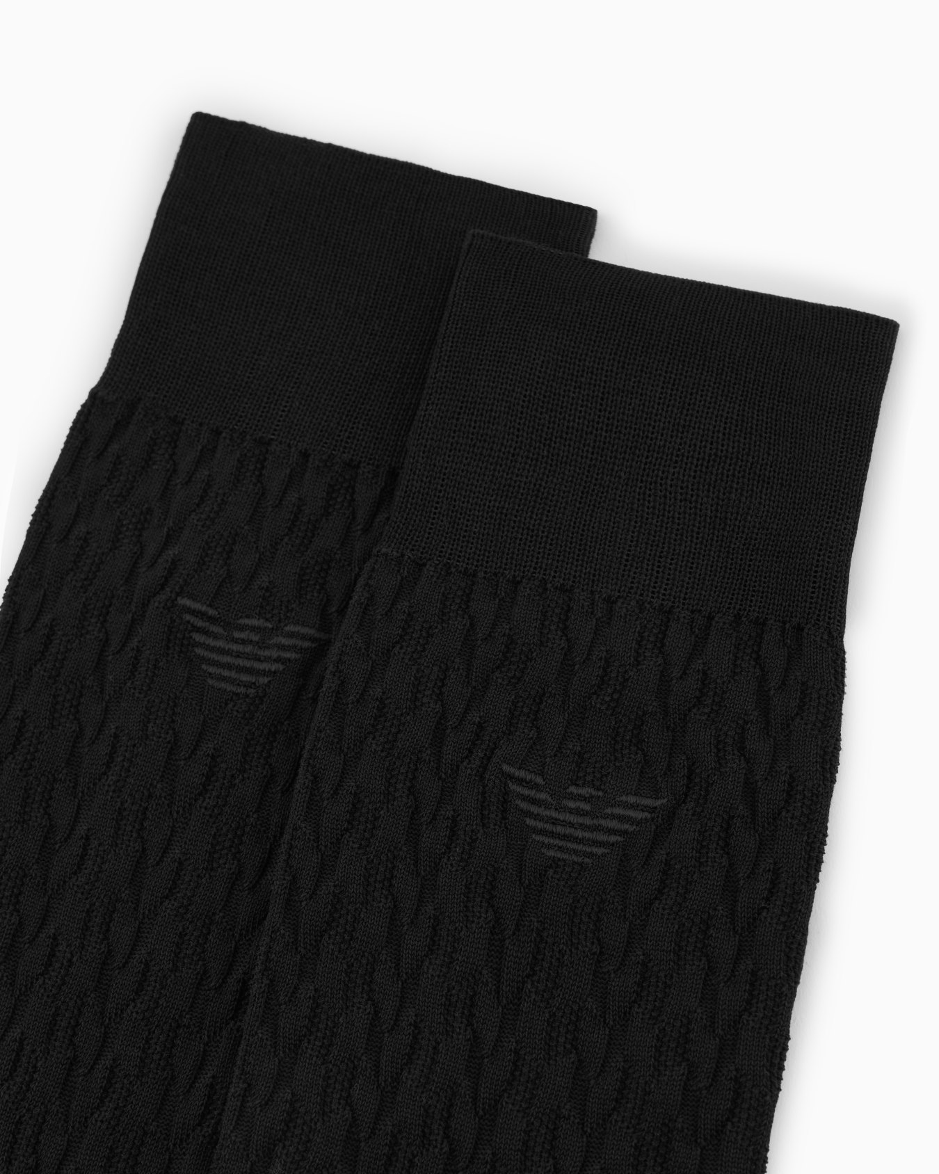 クルー丈刺繍イーグルロゴヘリンボーンソックス スライドする 1