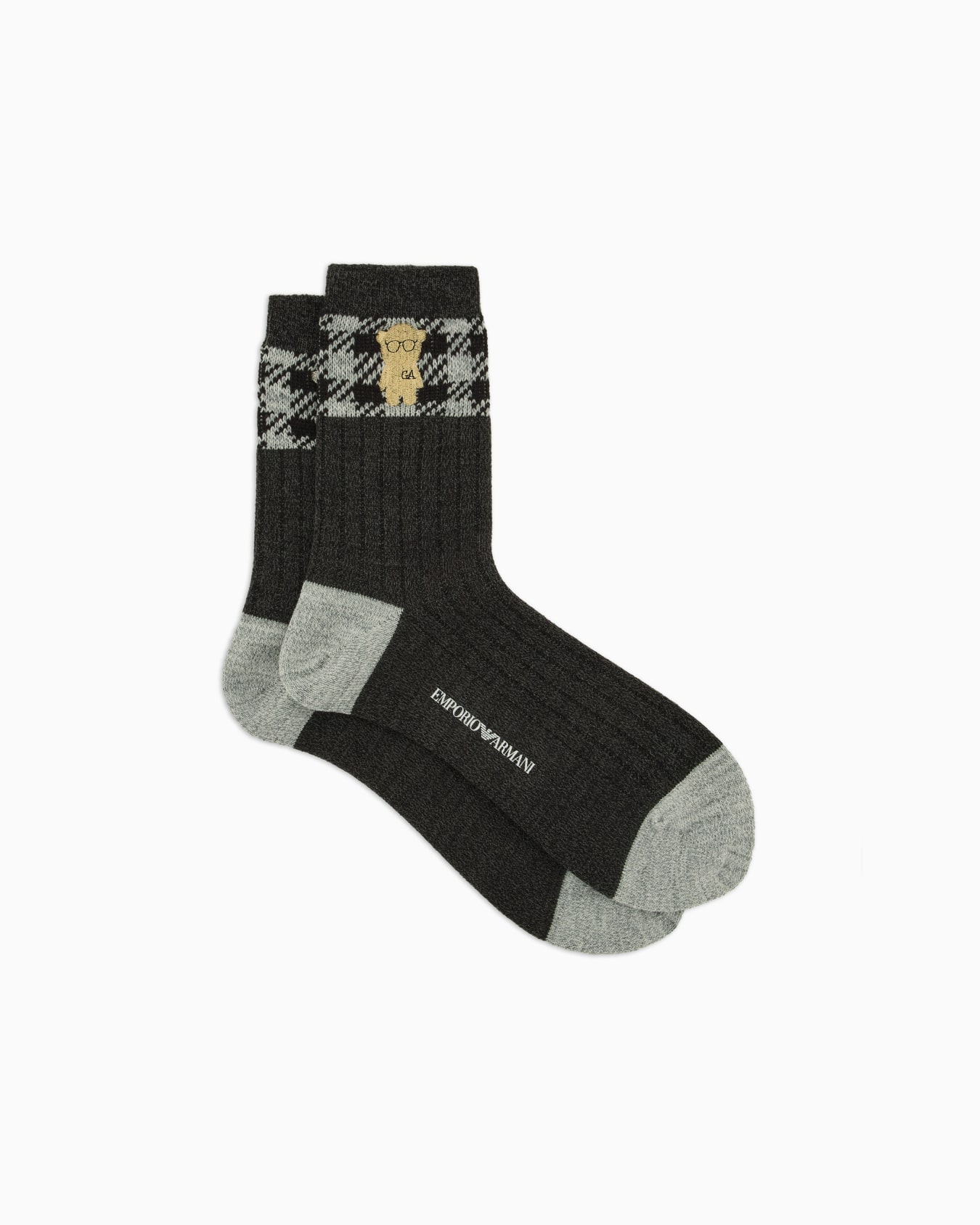 ロークルー丈刺繍マンガベアソックス スライドする 0