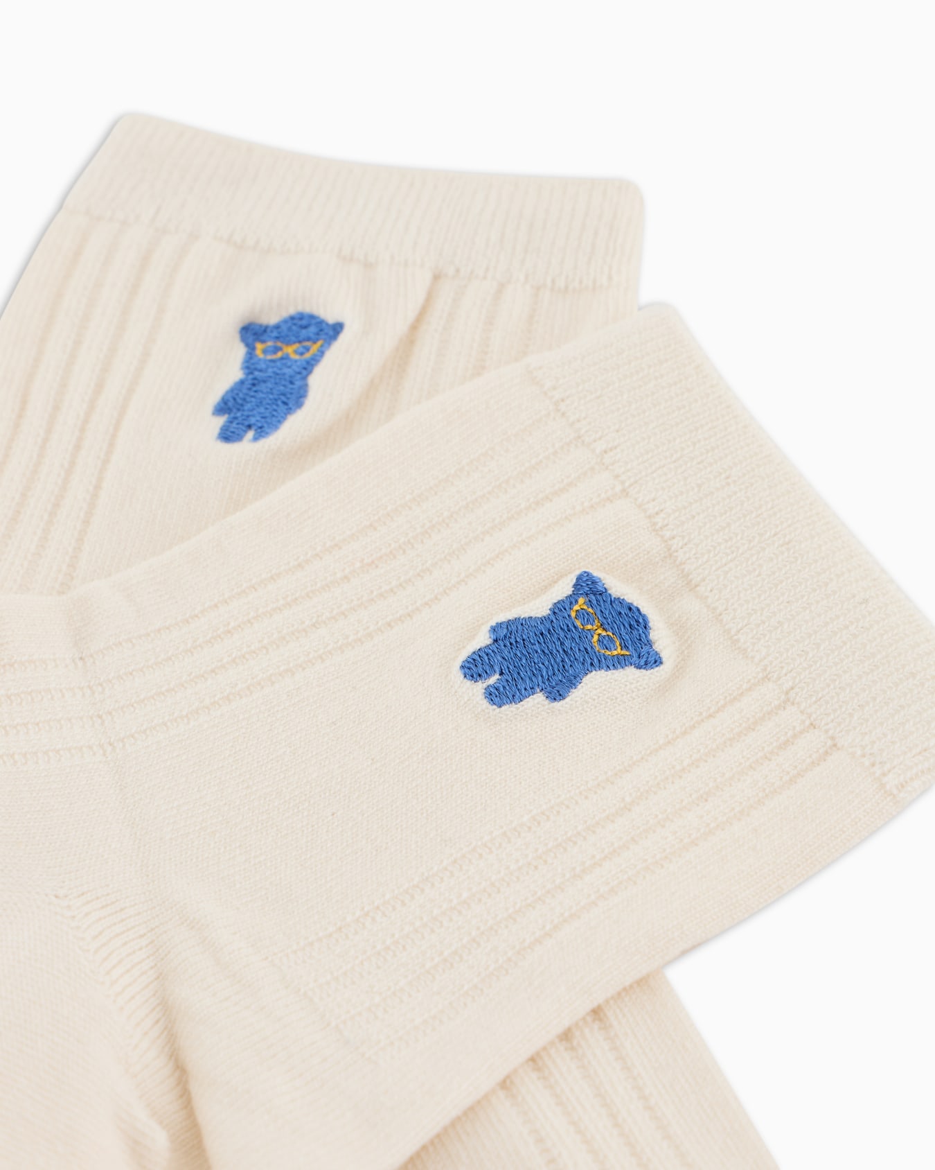ロークルー丈刺繍マンガベアソックス スライドする 1