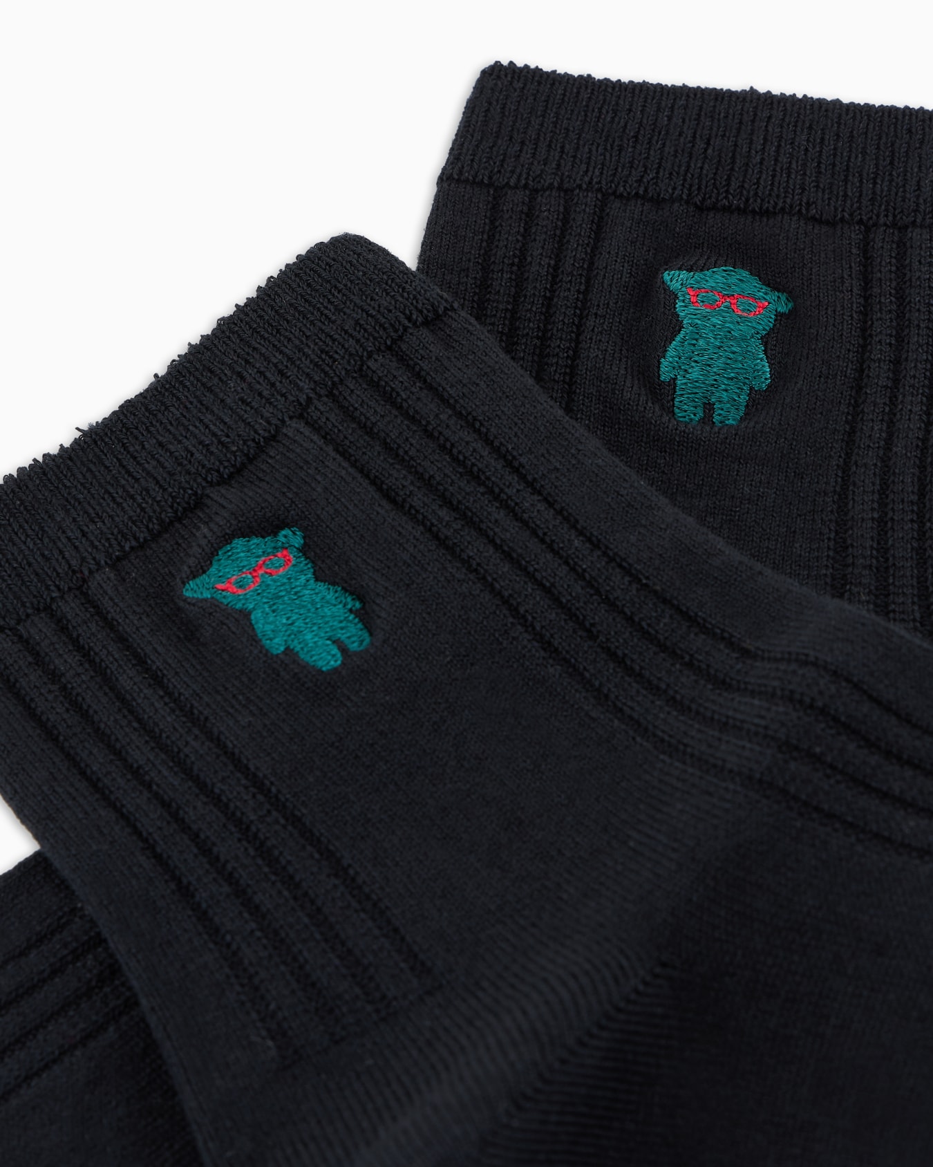 ロークルー丈刺繍マンガベアソックス スライドする 1