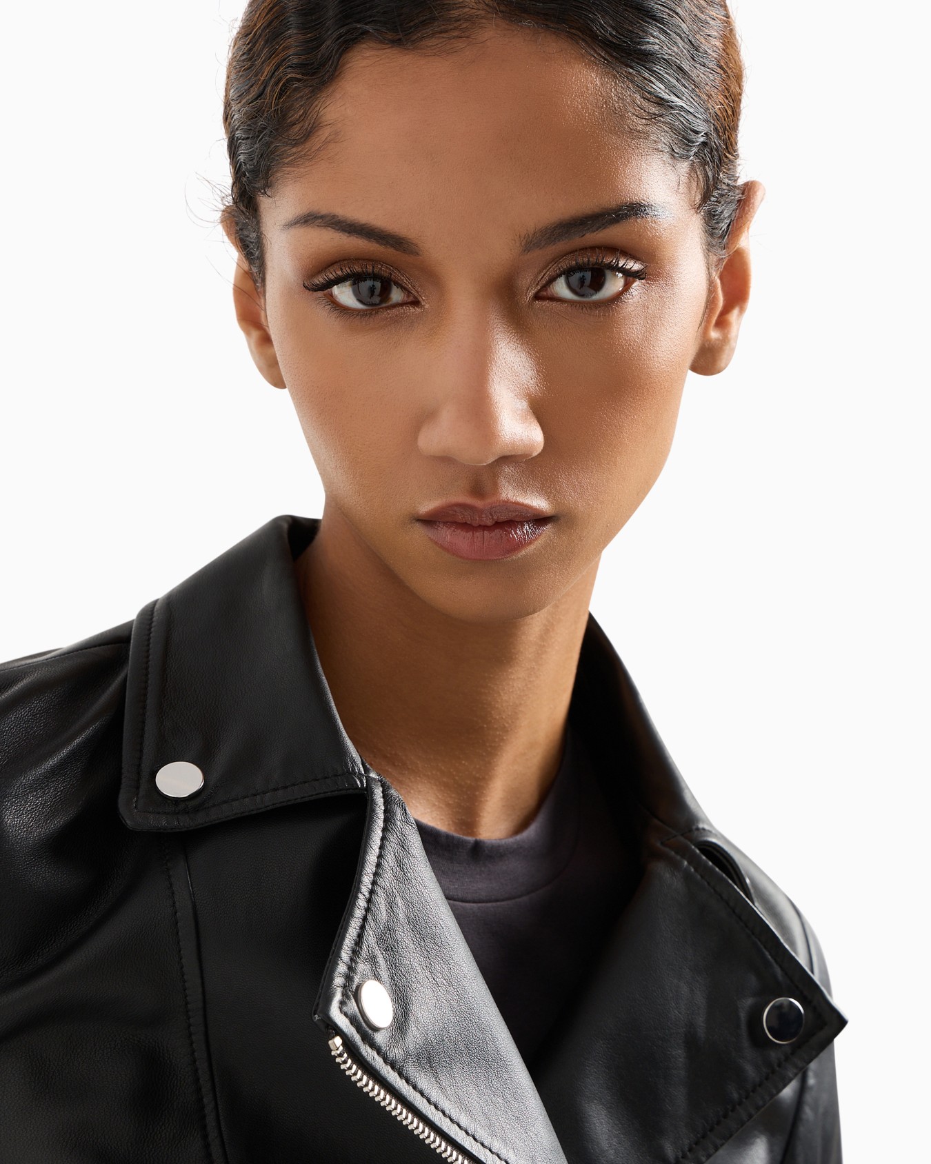 Nappa-lambskin biker jacket Slide 4