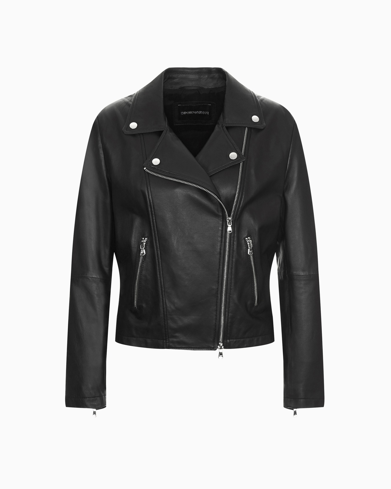Nappa-lambskin biker jacket Slide 0