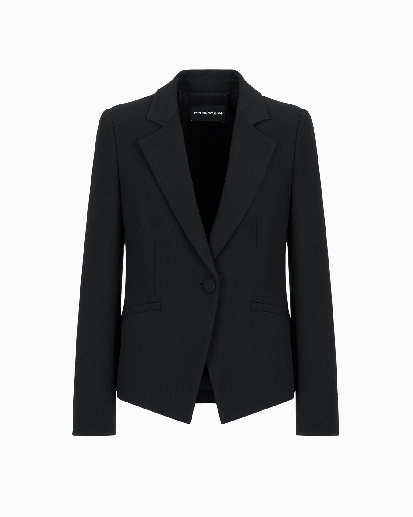 Cady crêpe jacket with lapels Slide 0