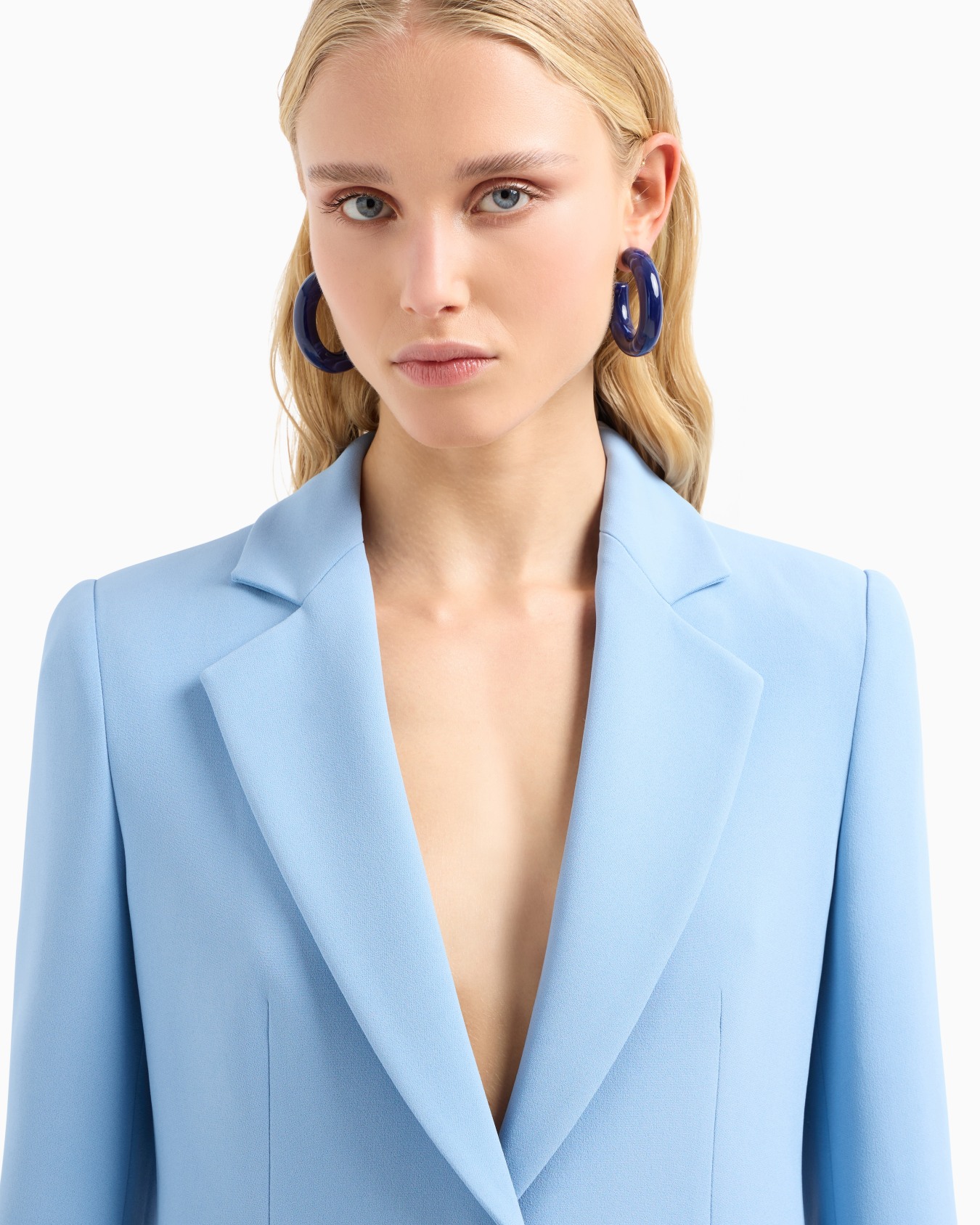 Cady crêpe jacket with lapels Slide 4