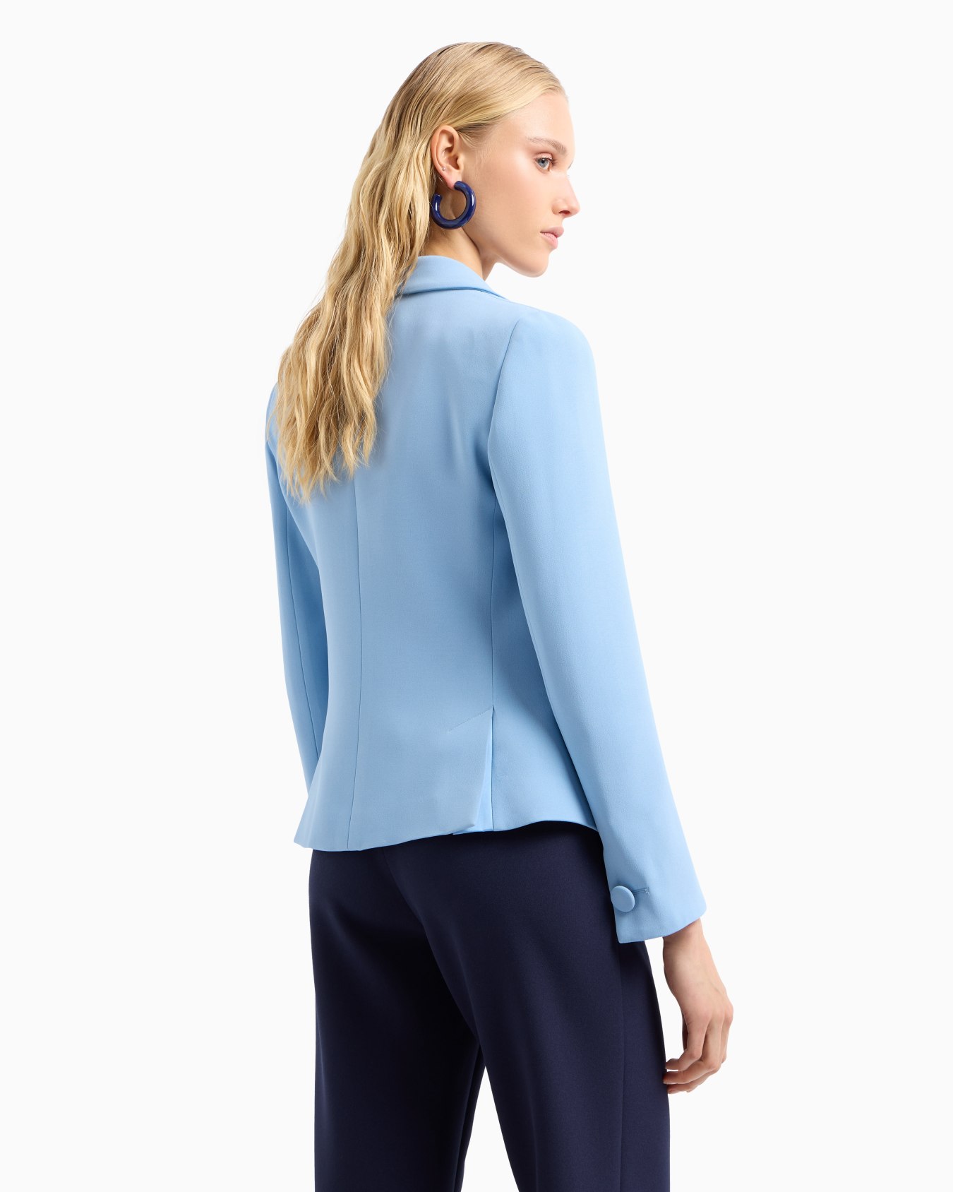Cady crêpe jacket with lapels Slide 2