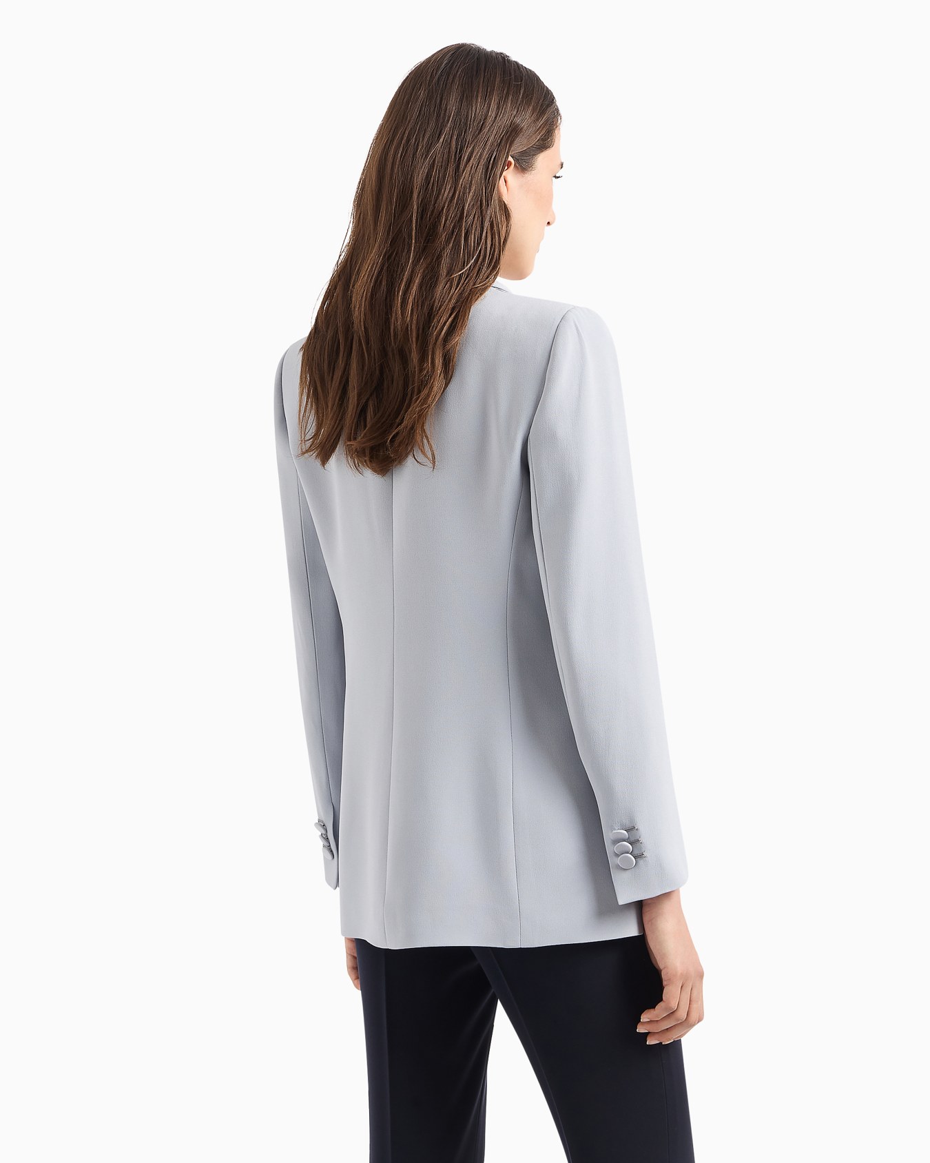 Envers-satin, shawl-collar jacket Slide 3