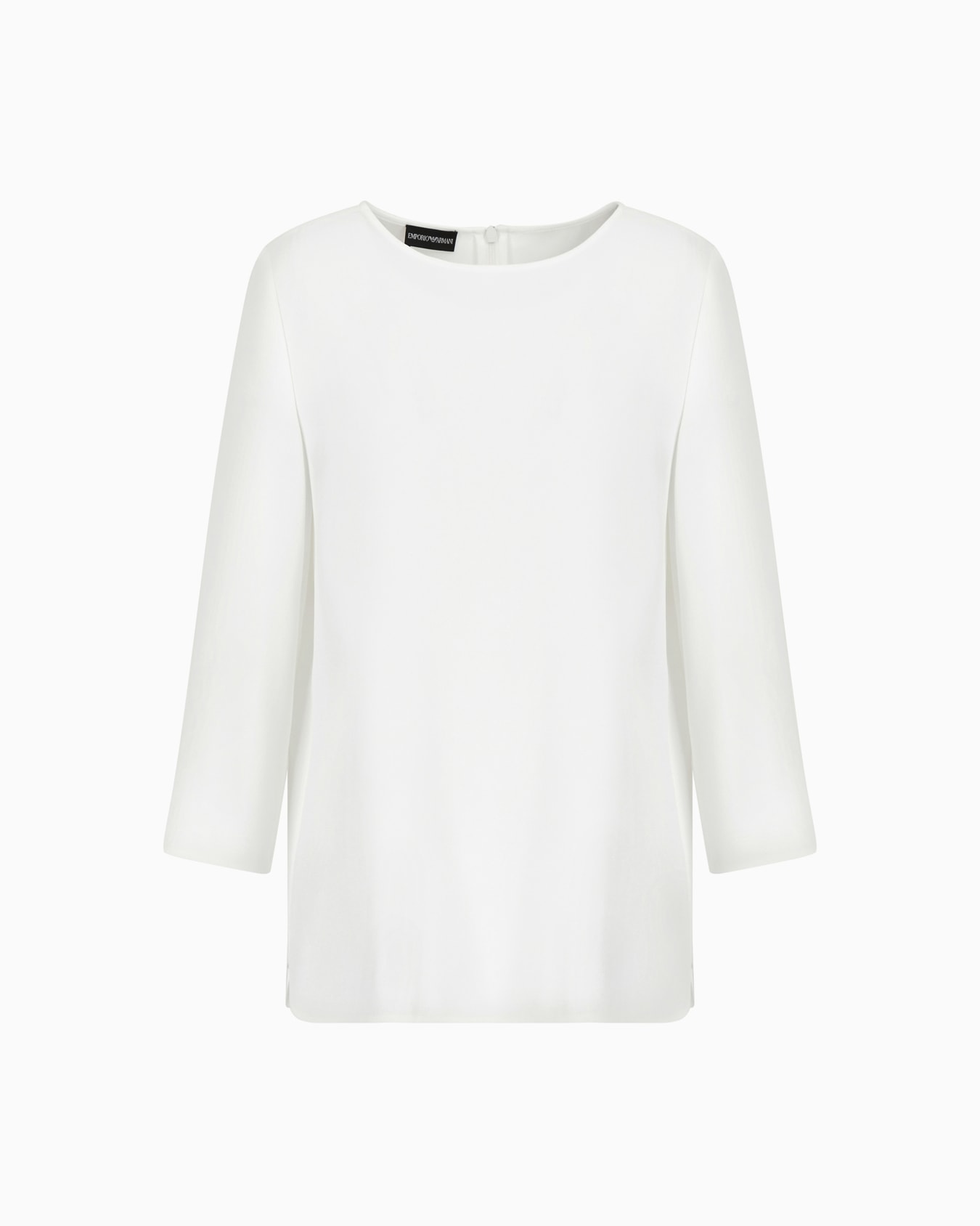 Blusa in envers satin con maniche 3/4 Slide 0