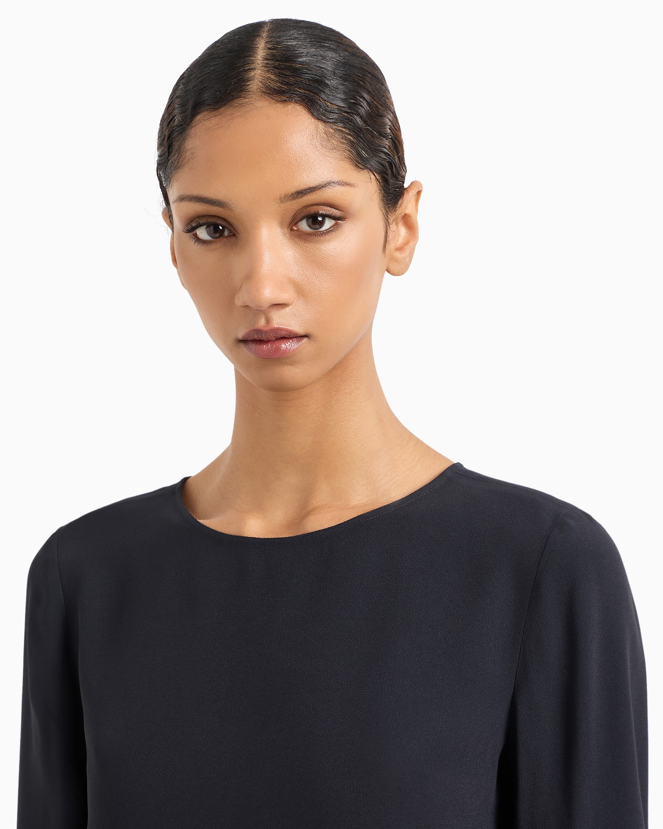 Envers-satin blouse with 3/4 sleeves Slide 4