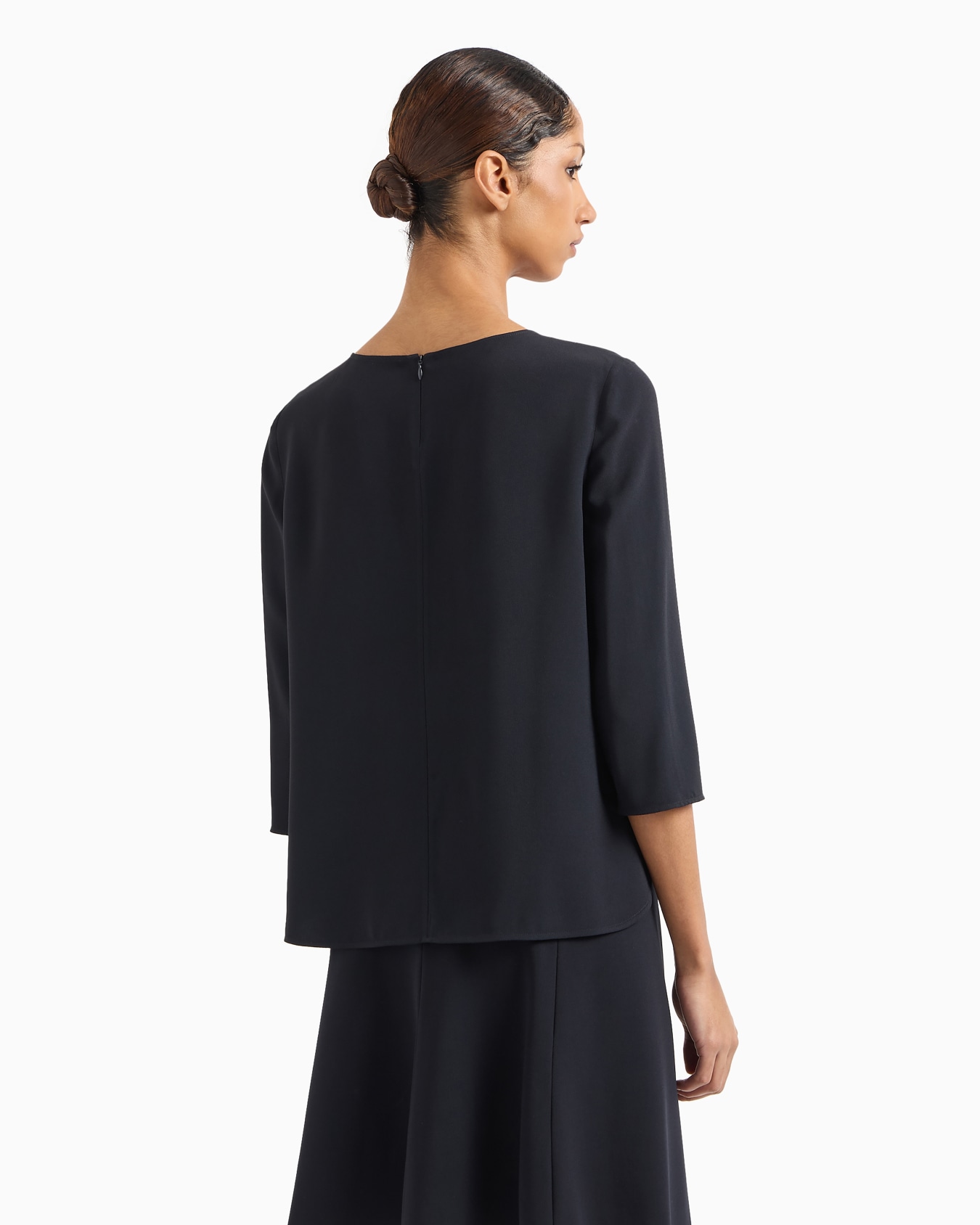 Envers-satin blouse with 3/4 sleeves Slide 2