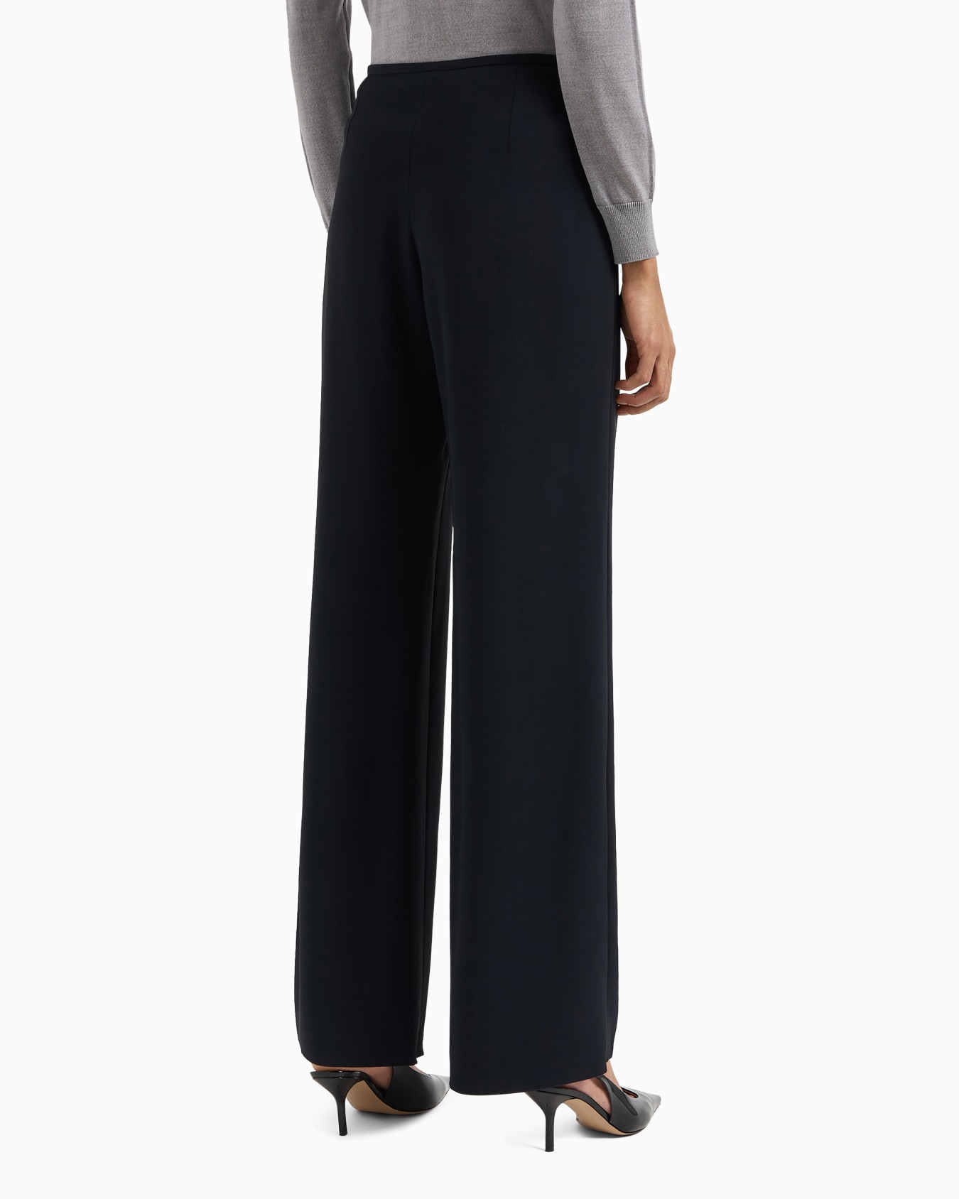 Cady crêpe palazzo trousers Slide 2
