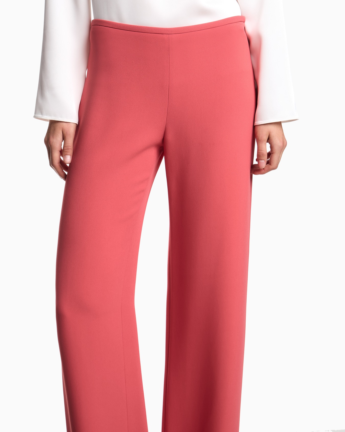 Cady crêpe palazzo trousers Slide 4