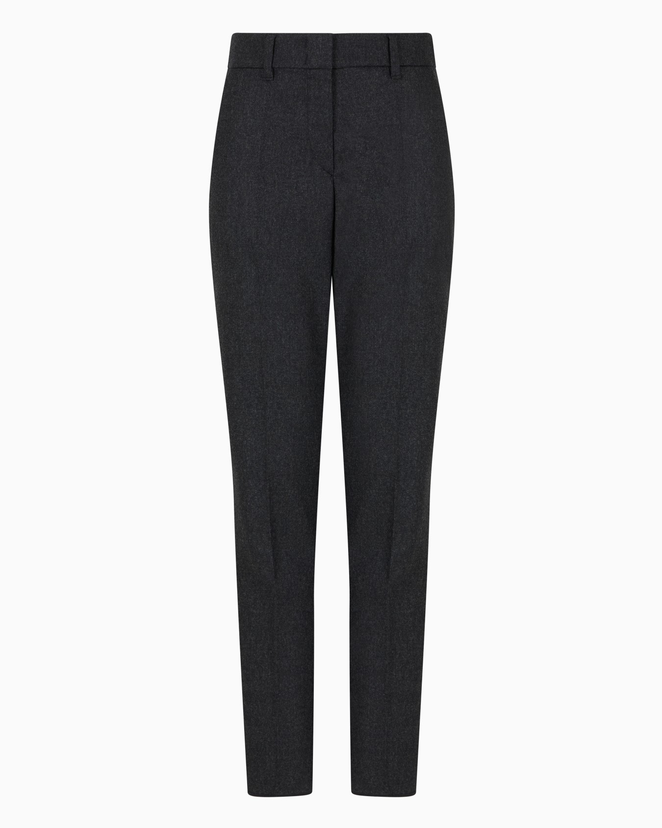 Pantalones en franela de lana jaspeada Diapositiva 0