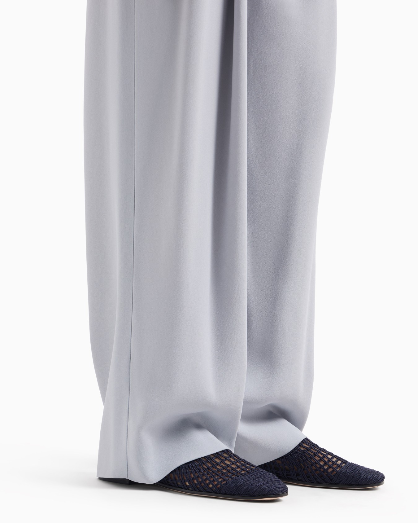 Pantalon palazzo à pinces en envers satin Diapositive 4