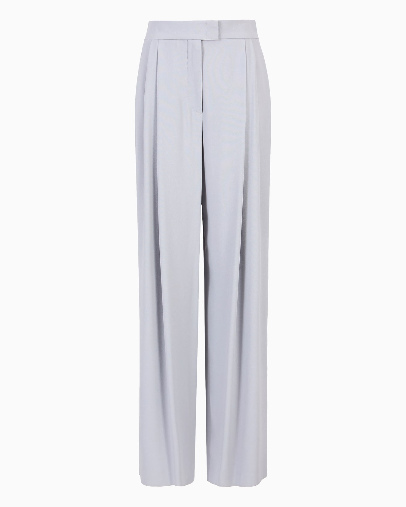 Pantalon palazzo à pinces en envers satin Diapositive 0