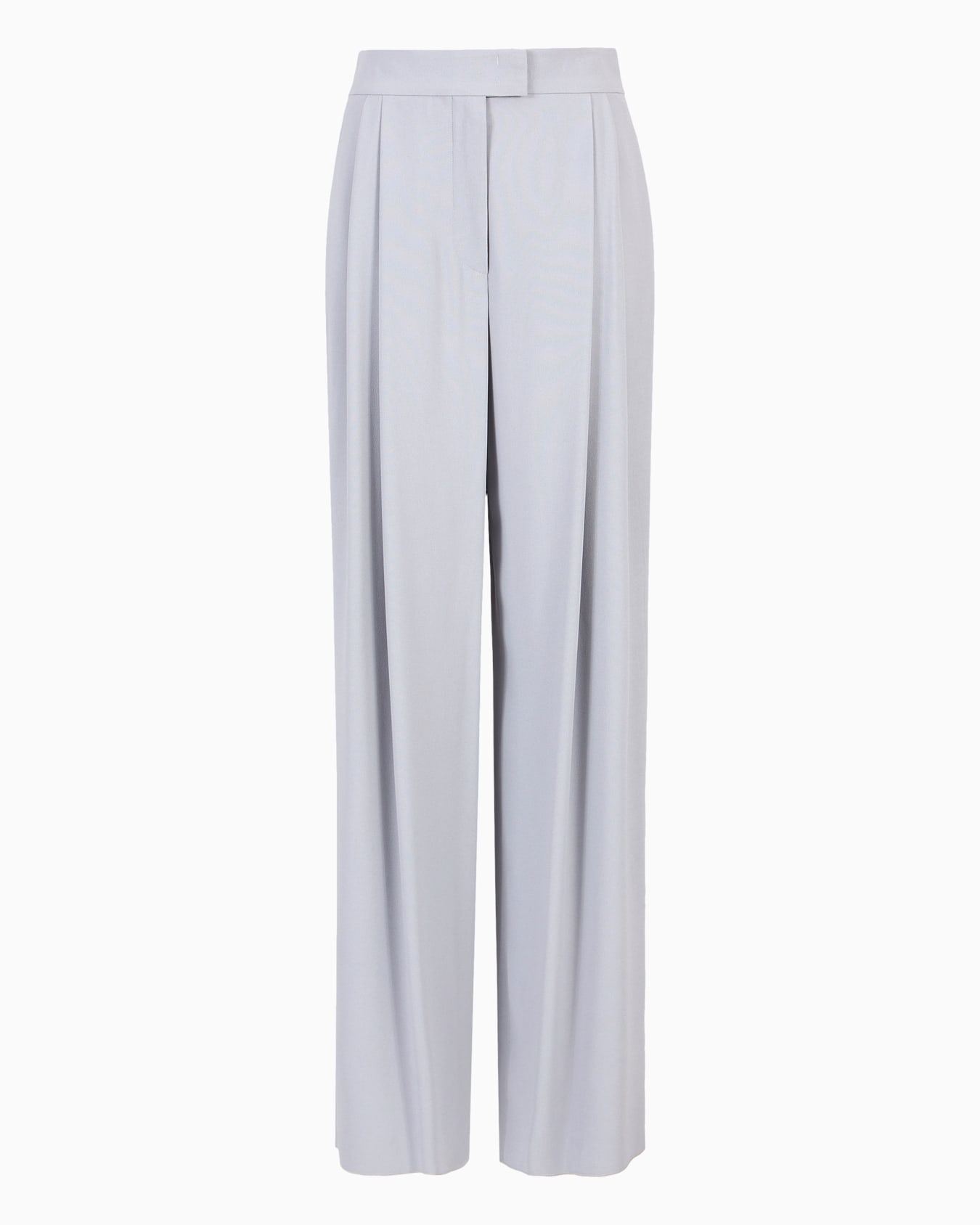 Envers-satin palazzo trousers with darts Slide 0