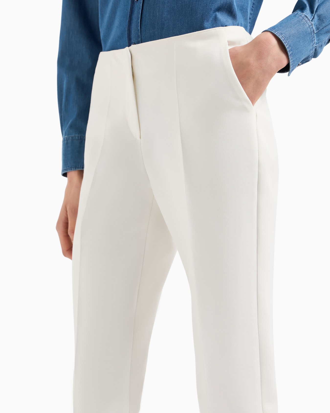 Pantalon 7/8 en gabardine stretch Diapositive 4