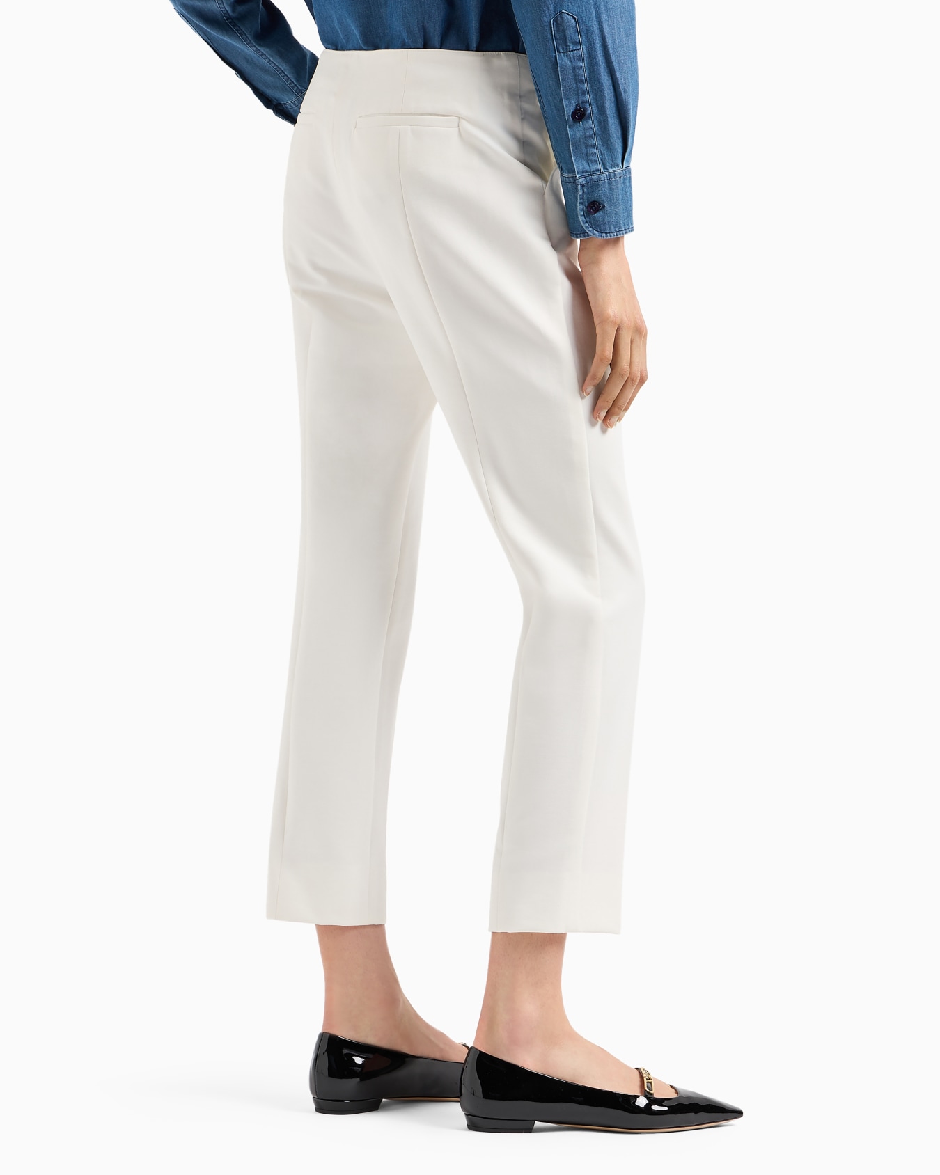 Pantalones 7/8 de gabardina elástica Diapositiva 2