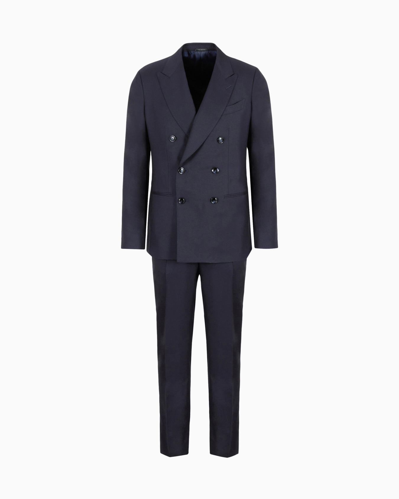 Napoli Line double-breasted cashmere and silk suit Slide 0