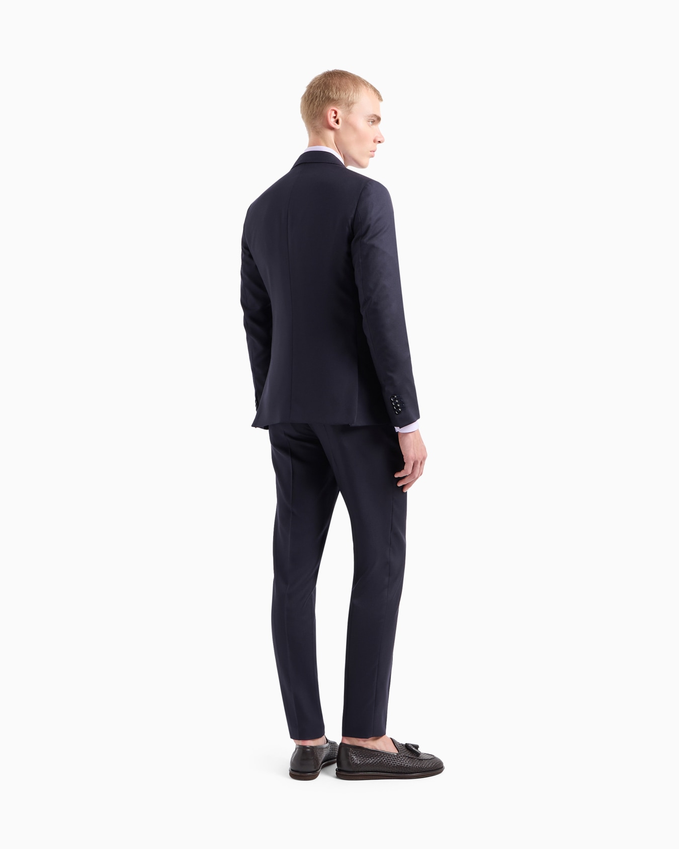 Napoli Line double-breasted cashmere and silk suit Slide 2