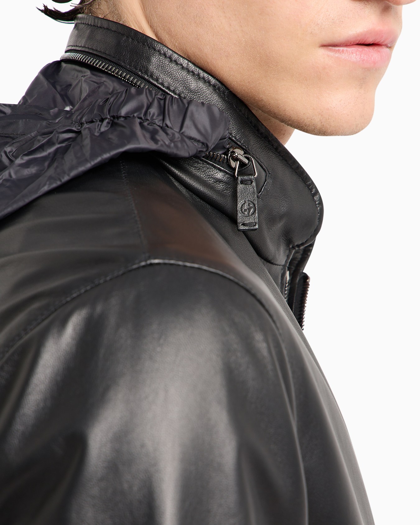 Nappa leather blouson with zip Slide 5