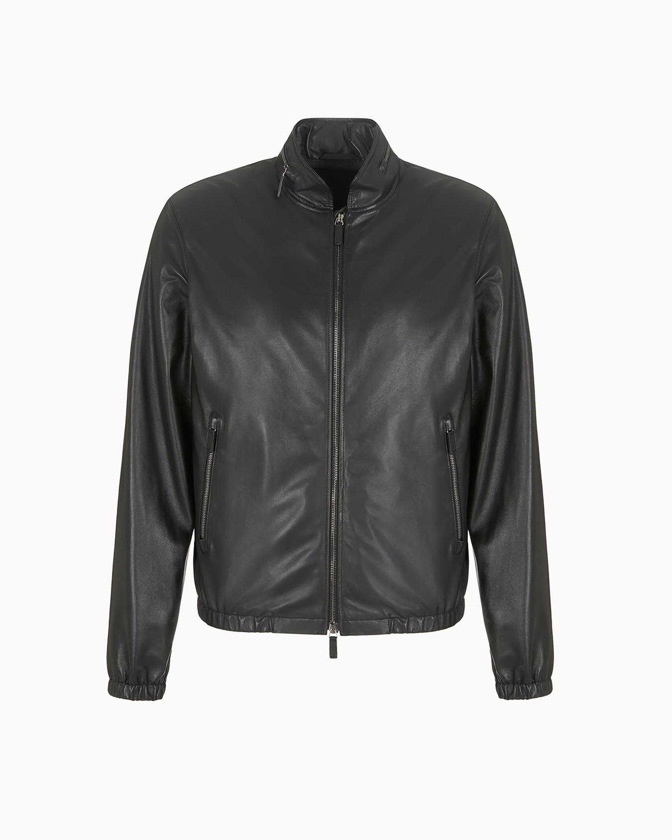 Nappa leather blouson with zip Slide 0