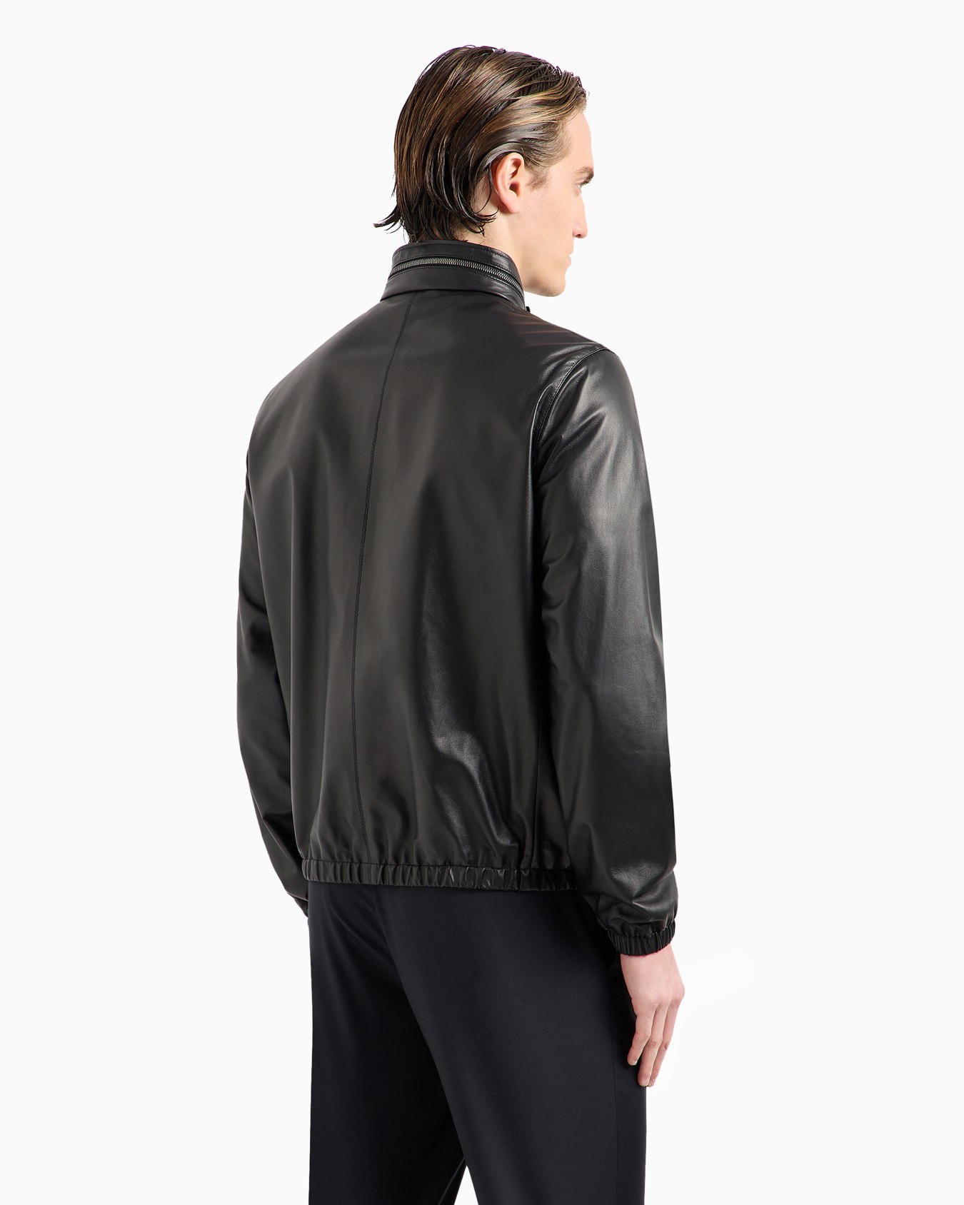 Nappa leather blouson with zip Slide 2