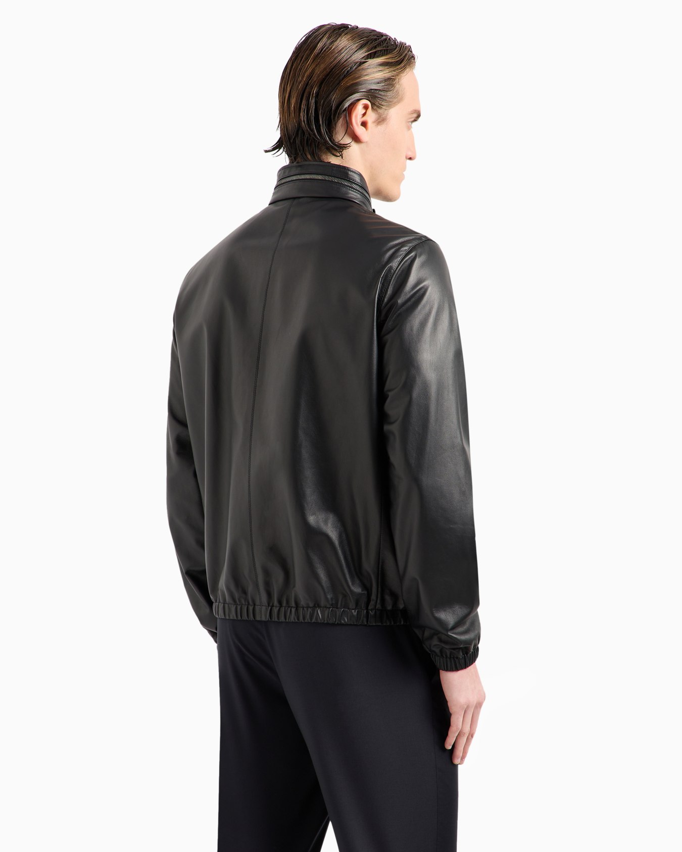 Nappa leather blouson with zip Slide 2