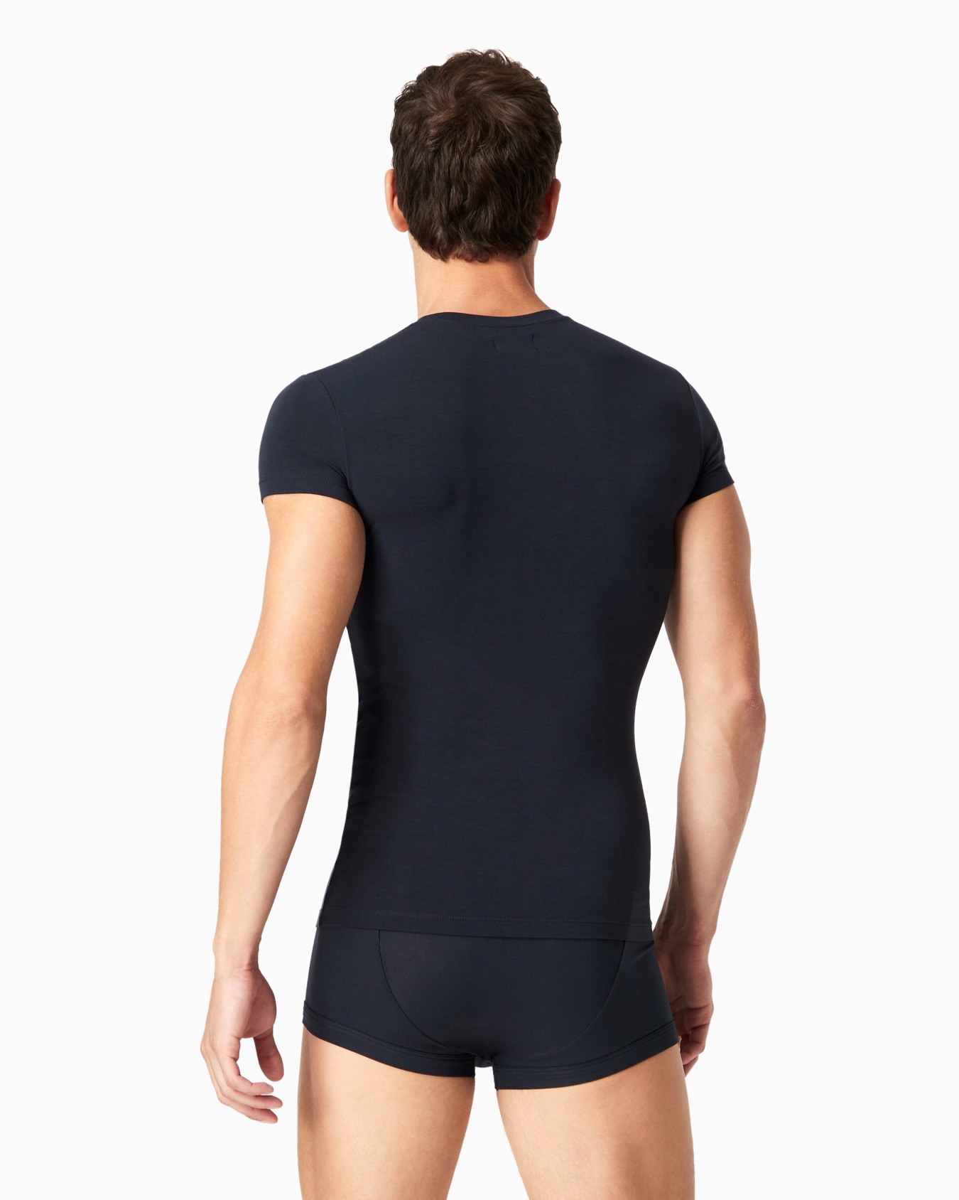 Short-sleeved loungewear jumper in stretch modal Slide 2