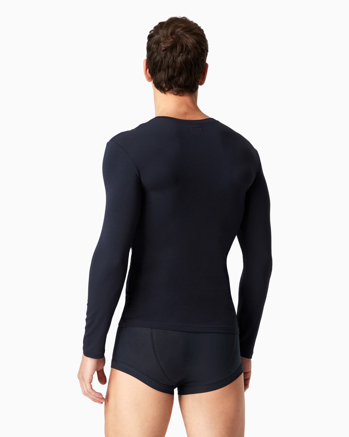 Modal sweater with tone-on-tone signature Slide 2