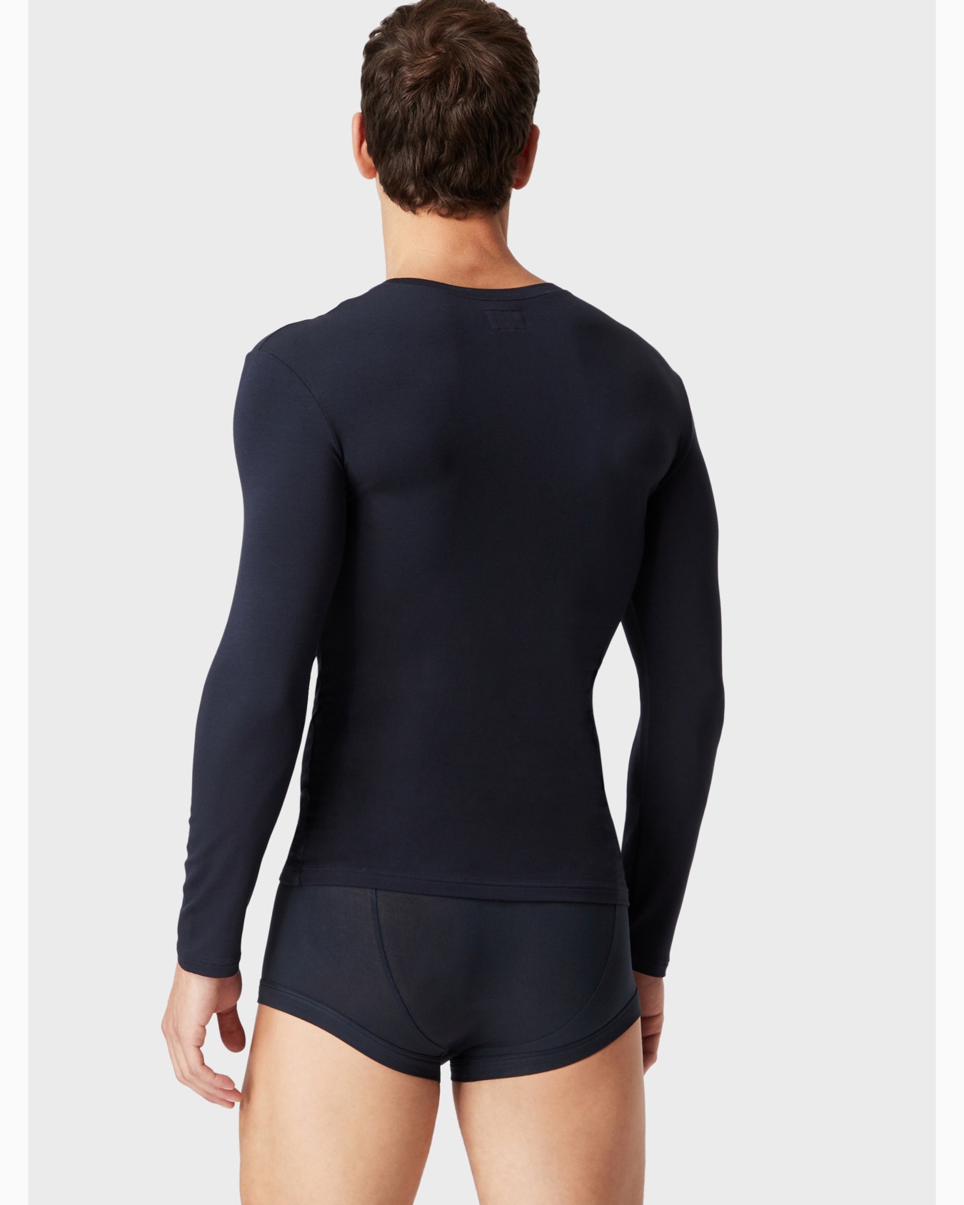 Modal sweater with tone-on-tone signature Slide 2
