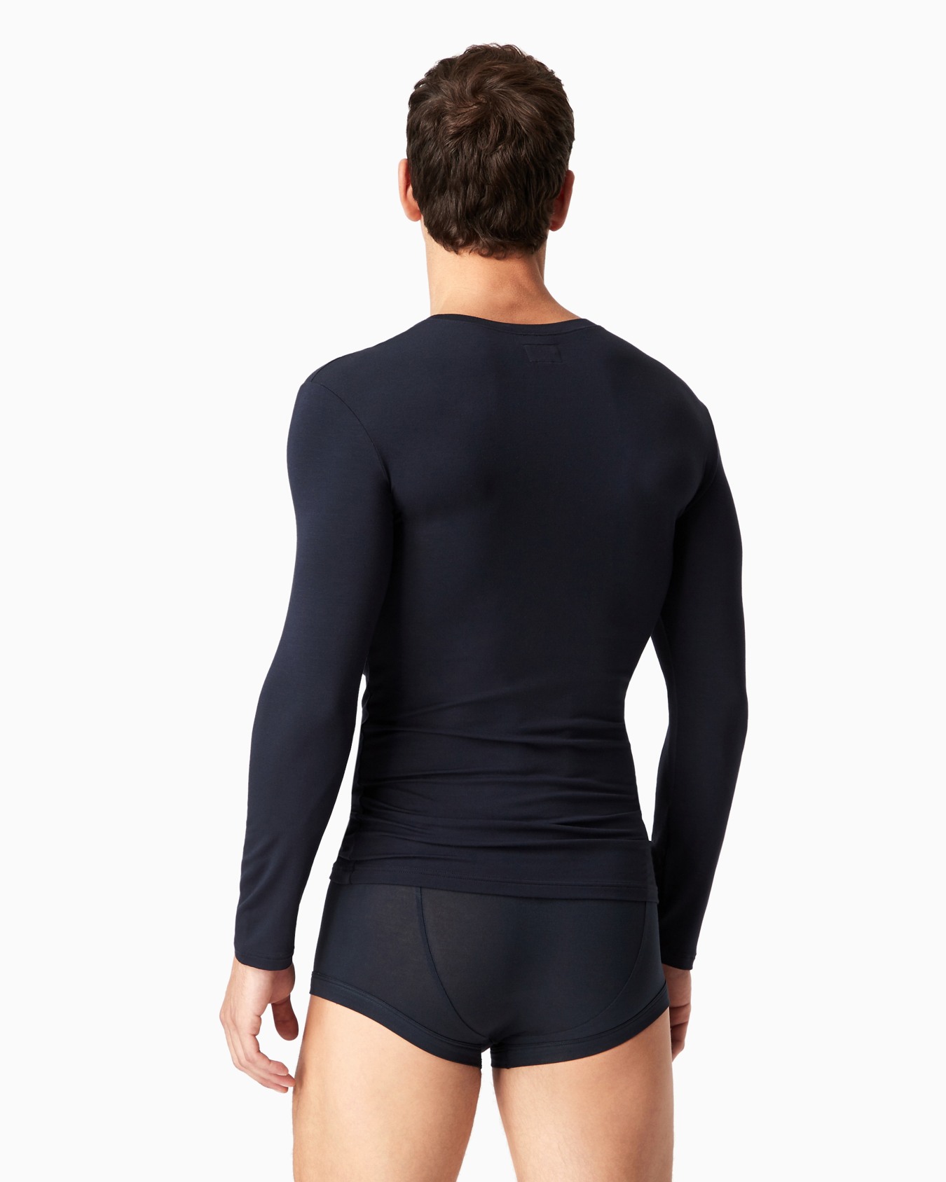 Short-sleeved loungewear jumper in stretch modal Slide 2