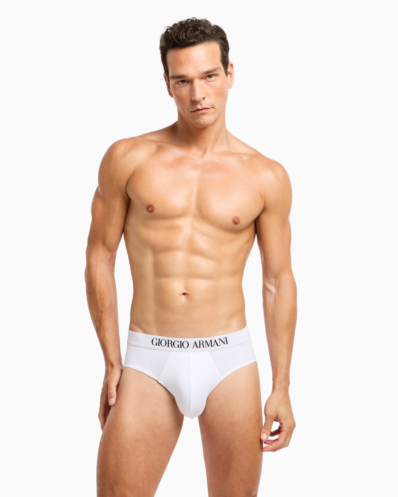 Two-pack of stretch cotton briefs Slide 1