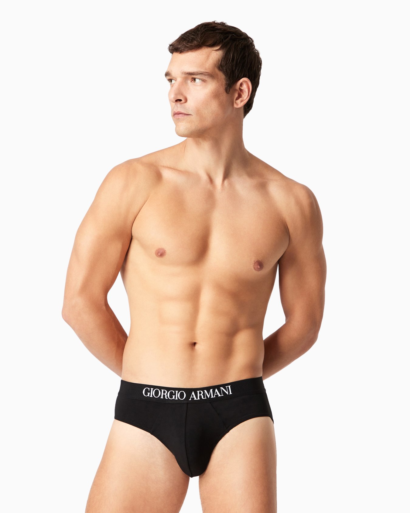 Two-pack of stretch cotton briefs Slide 1