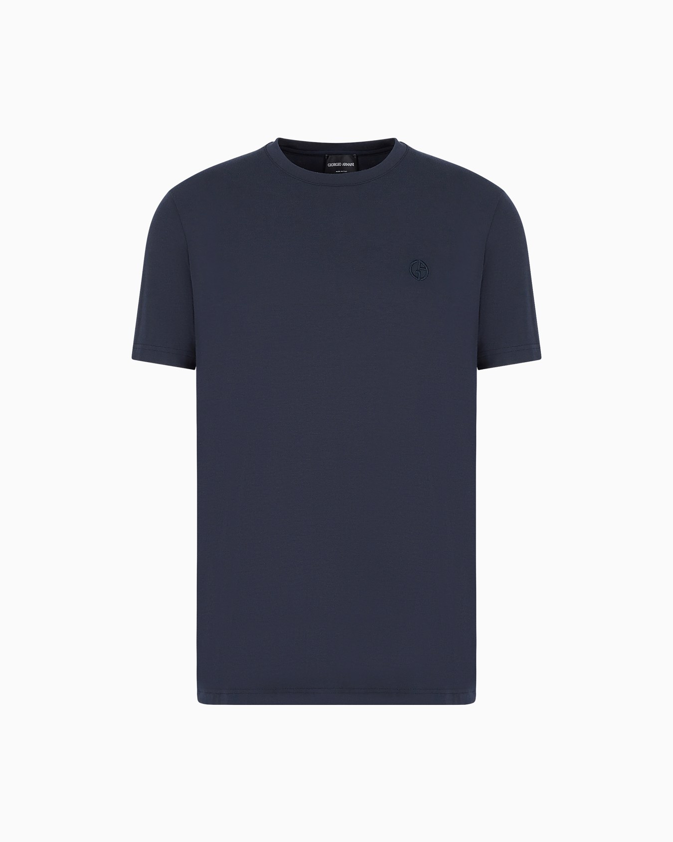 Stretch-jersey loungewear short-sleeved T-shirt Slide 0