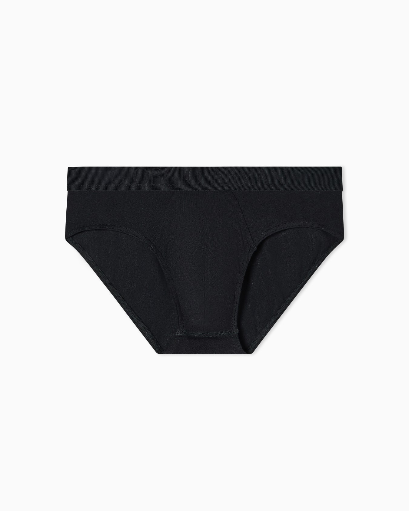 Stretch jersey briefs with logo band Slide 0