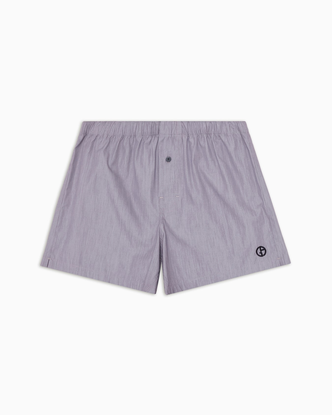 Cotton boxers with embroidered logo Slide 0