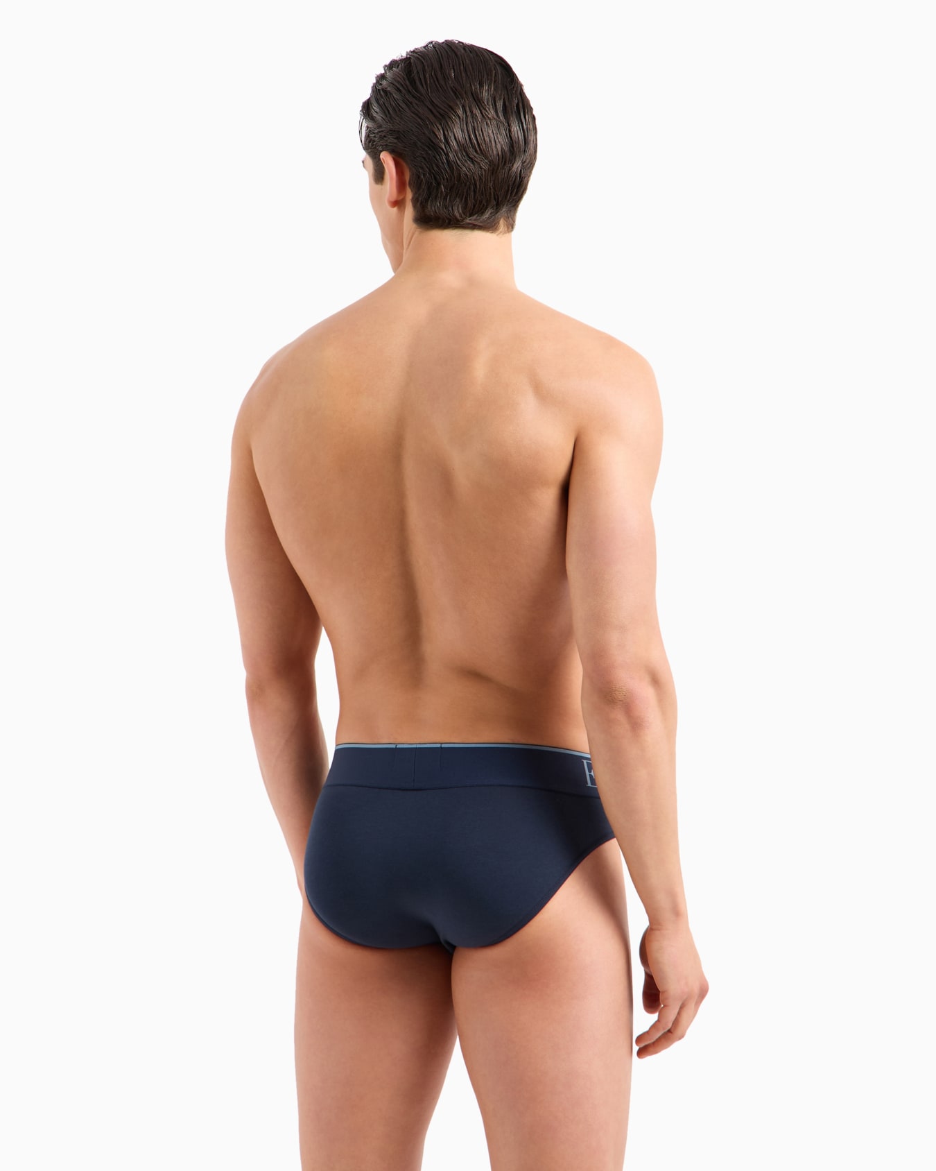 Calzoncillo slip de algodón orgánico con megalogotipo ASV Diapositiva 2