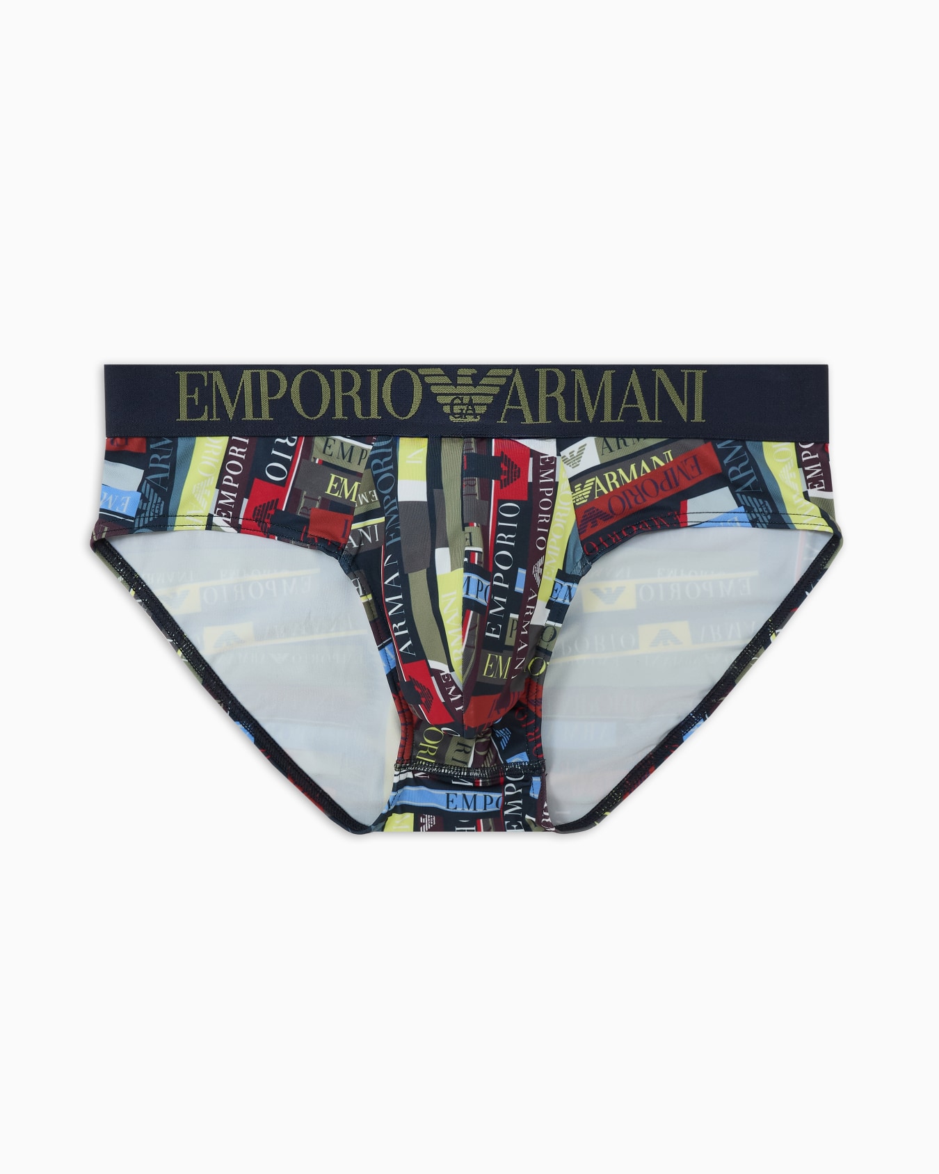ASV all-over print recycled microfibre briefs Slide 0
