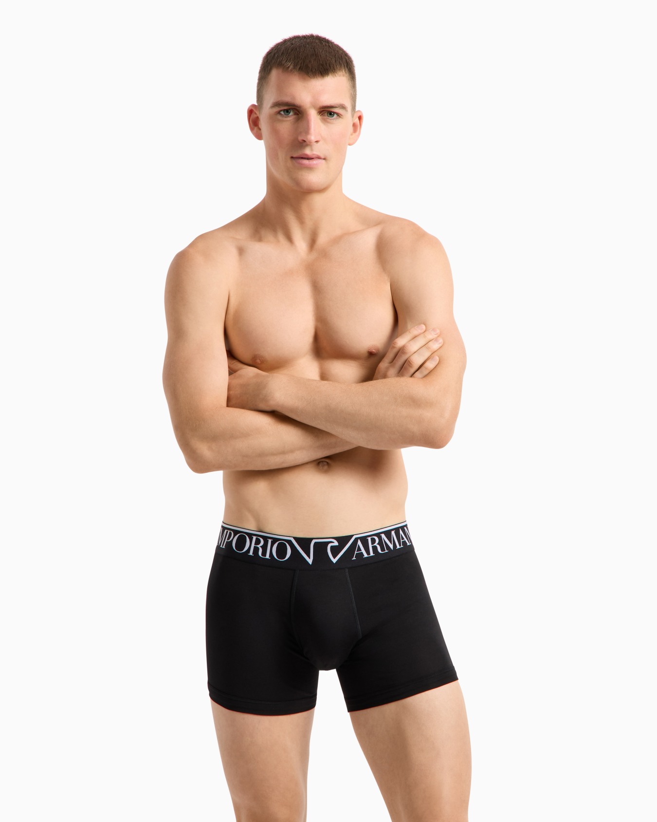 Calzoncillo bóxer de algodón orgánico con megalogotipo ASV Diapositiva 1