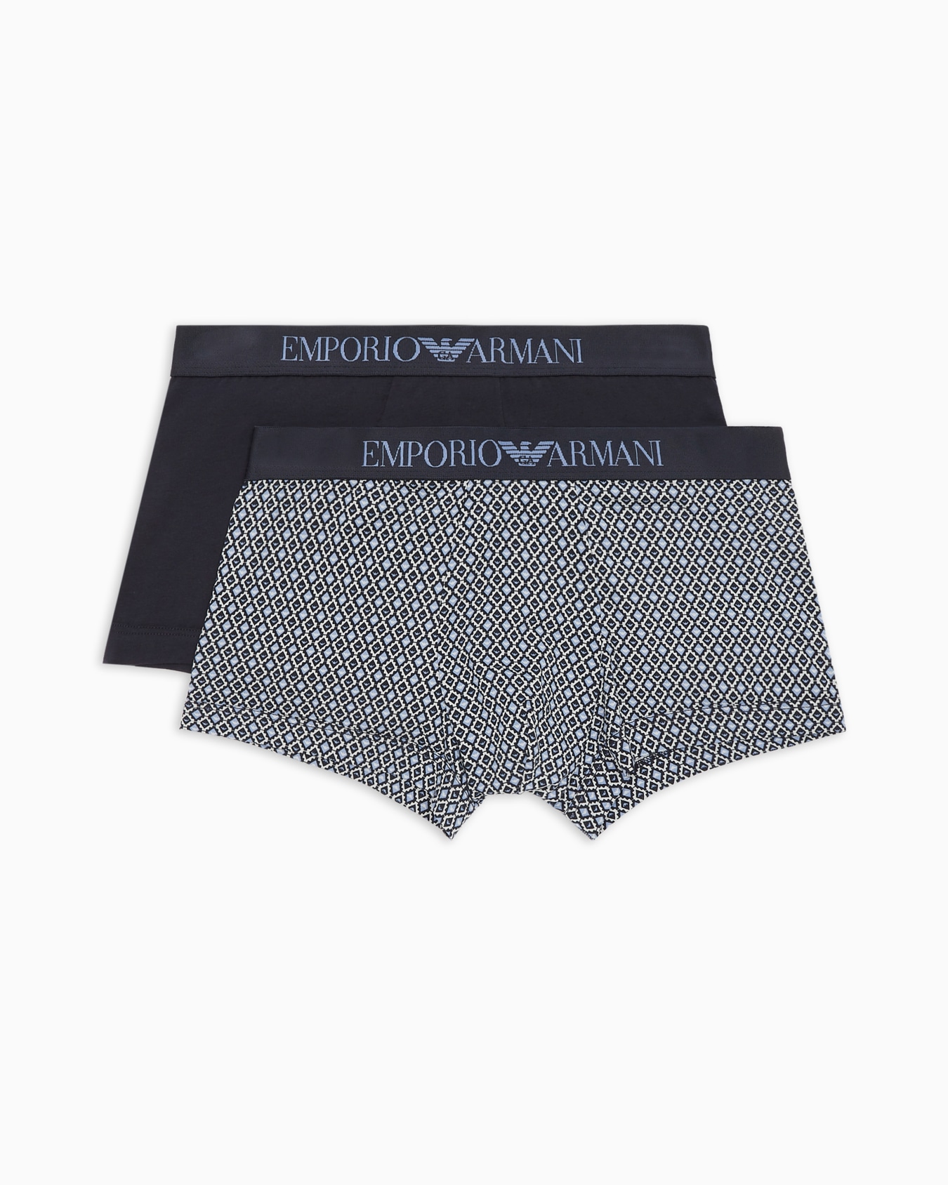 Two-pack of boxer briefs with a mixed pattern print Slide 0