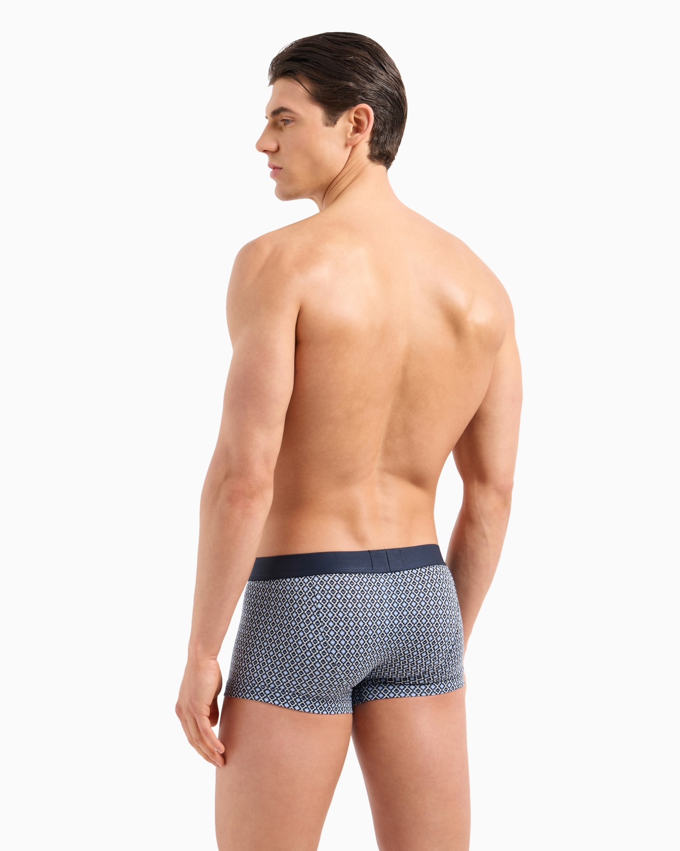 Two-pack of boxer briefs with a mixed pattern print Slide 2